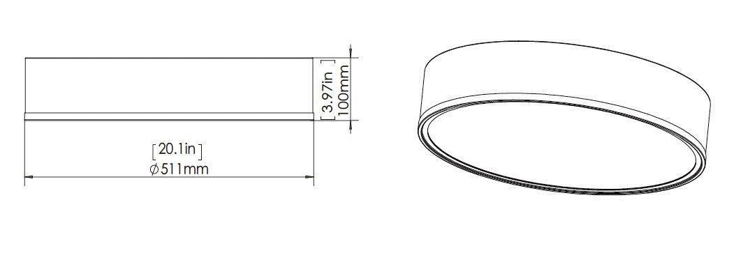 Z-Lite - 1018F20-MW-MGLD-LED - LED Flush Mount - Bradley - Matte White + Modern Gold