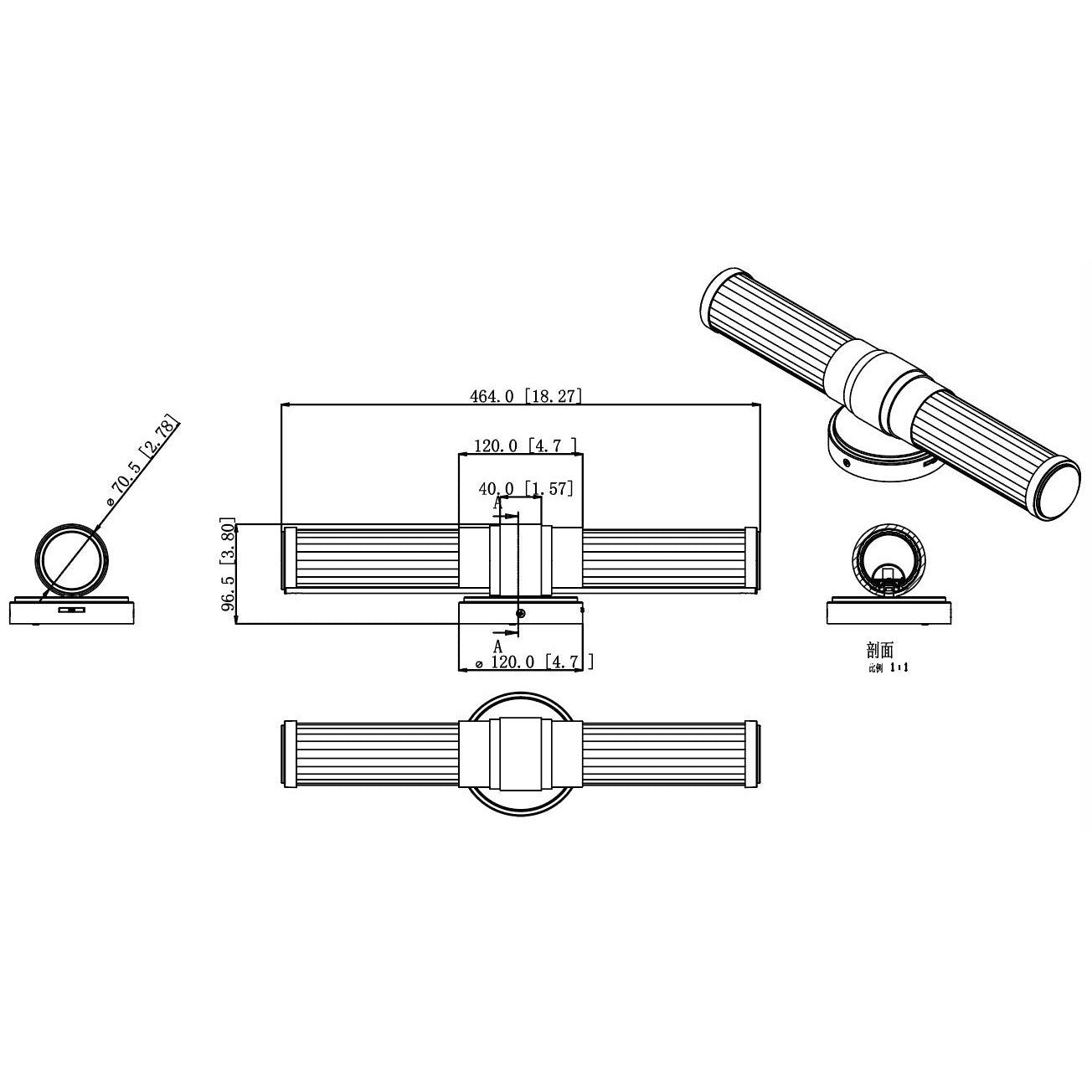 Z-Lite - 1020-18W-CH-LED - LED Vanity - Warwick - Chrome