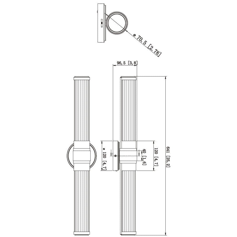 Z-Lite - 1020-25W-BN-LED - LED Vanity - Warwick - Brushed Nickel