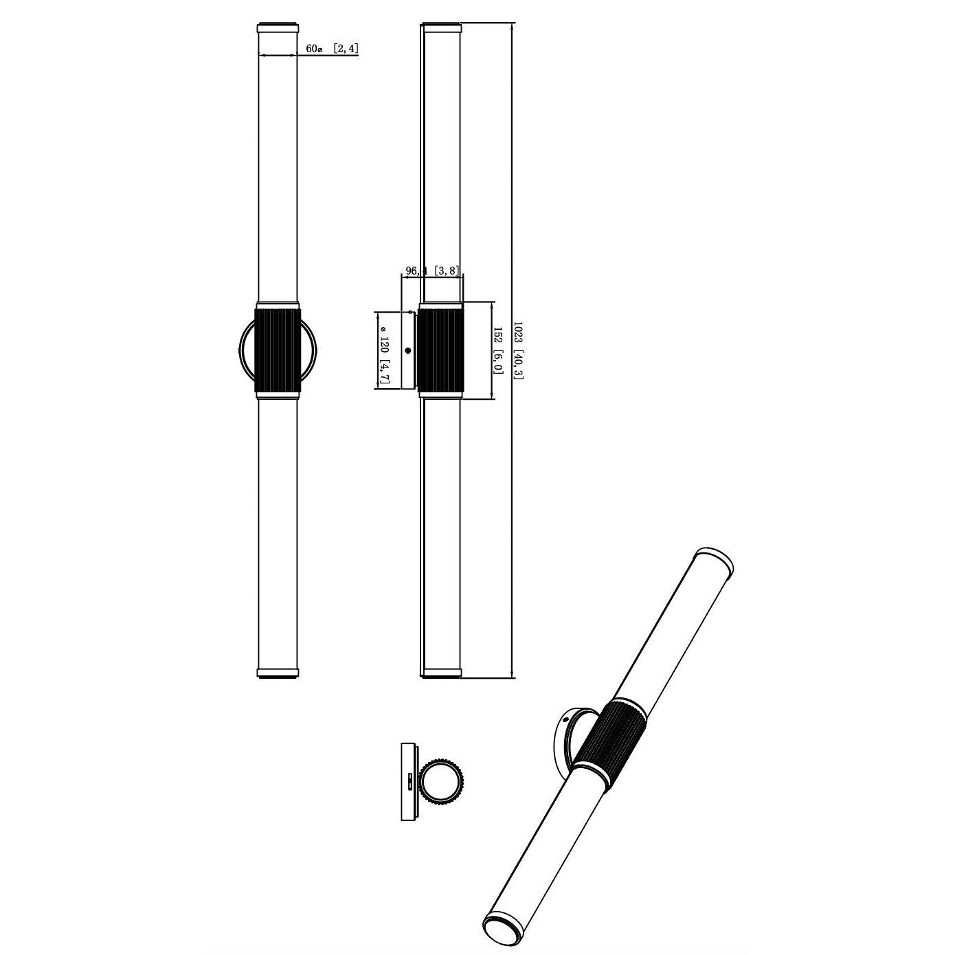 Z-Lite - 1021-40W-MB-LED - LED Vanity - Solange - Matte Black