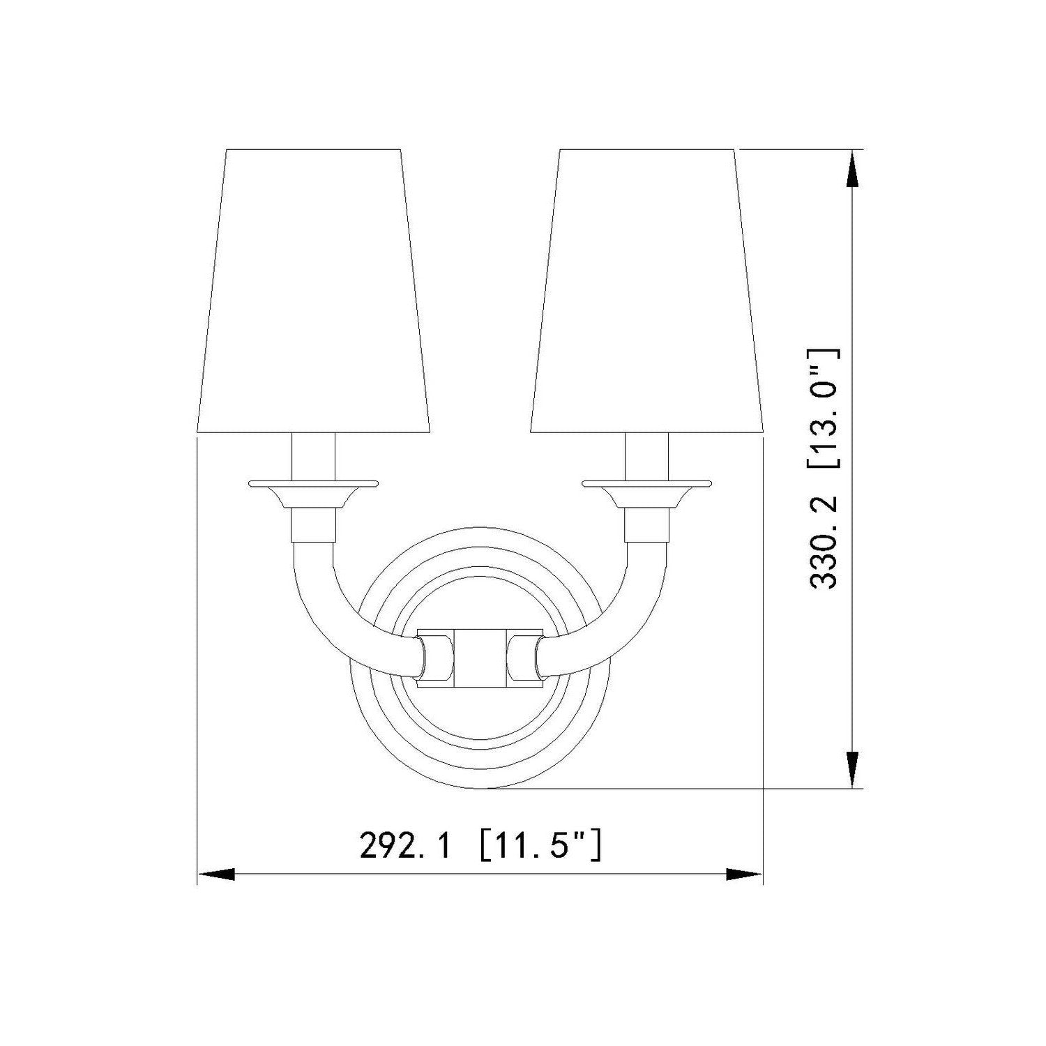 Z-Lite - 1950-2S-BN - Two Light Wall Sconce - Katerina - Brushed Nickel
