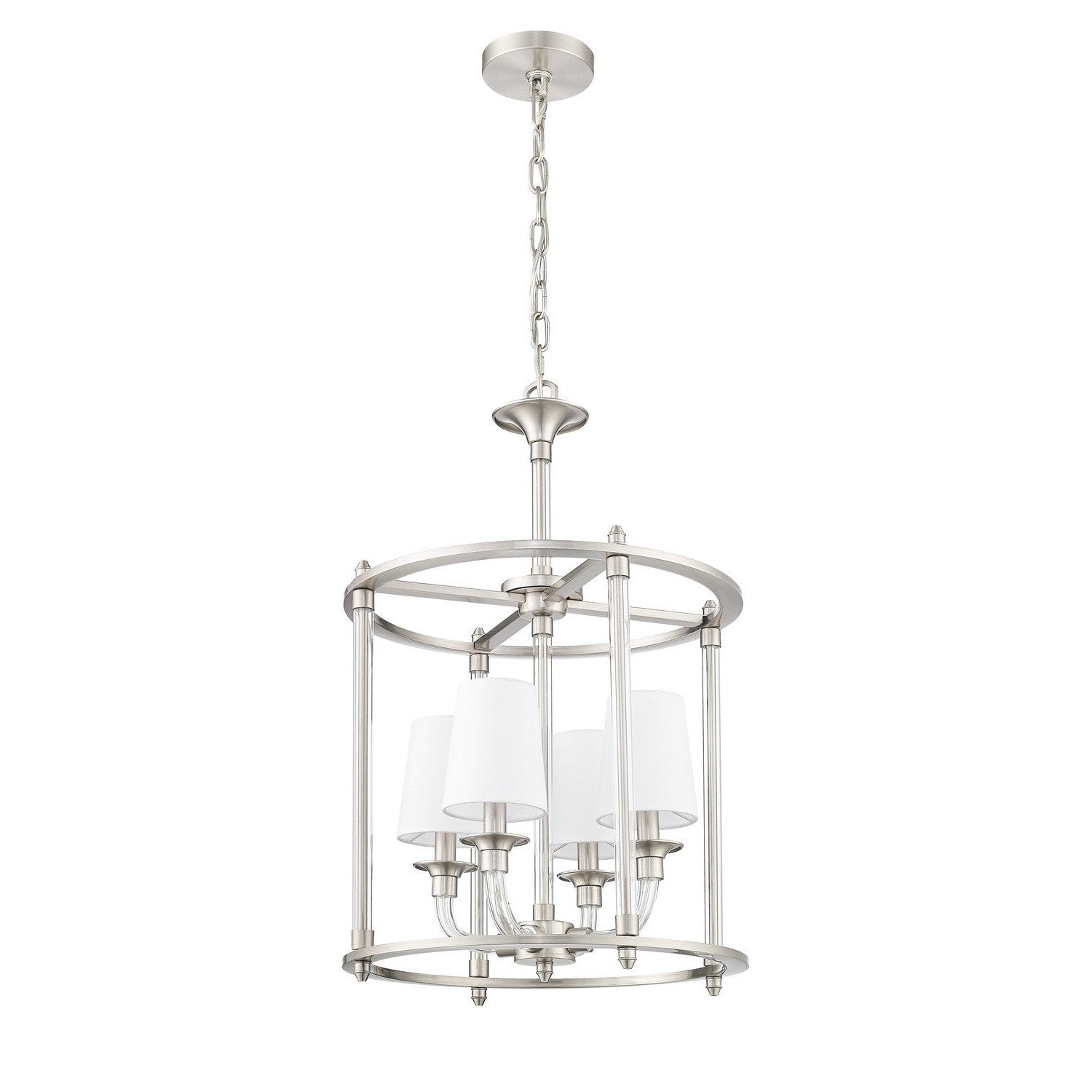 Z-Lite - 1950-4C-BN - Four Light Chandelier - Katerina - Brushed Nickel