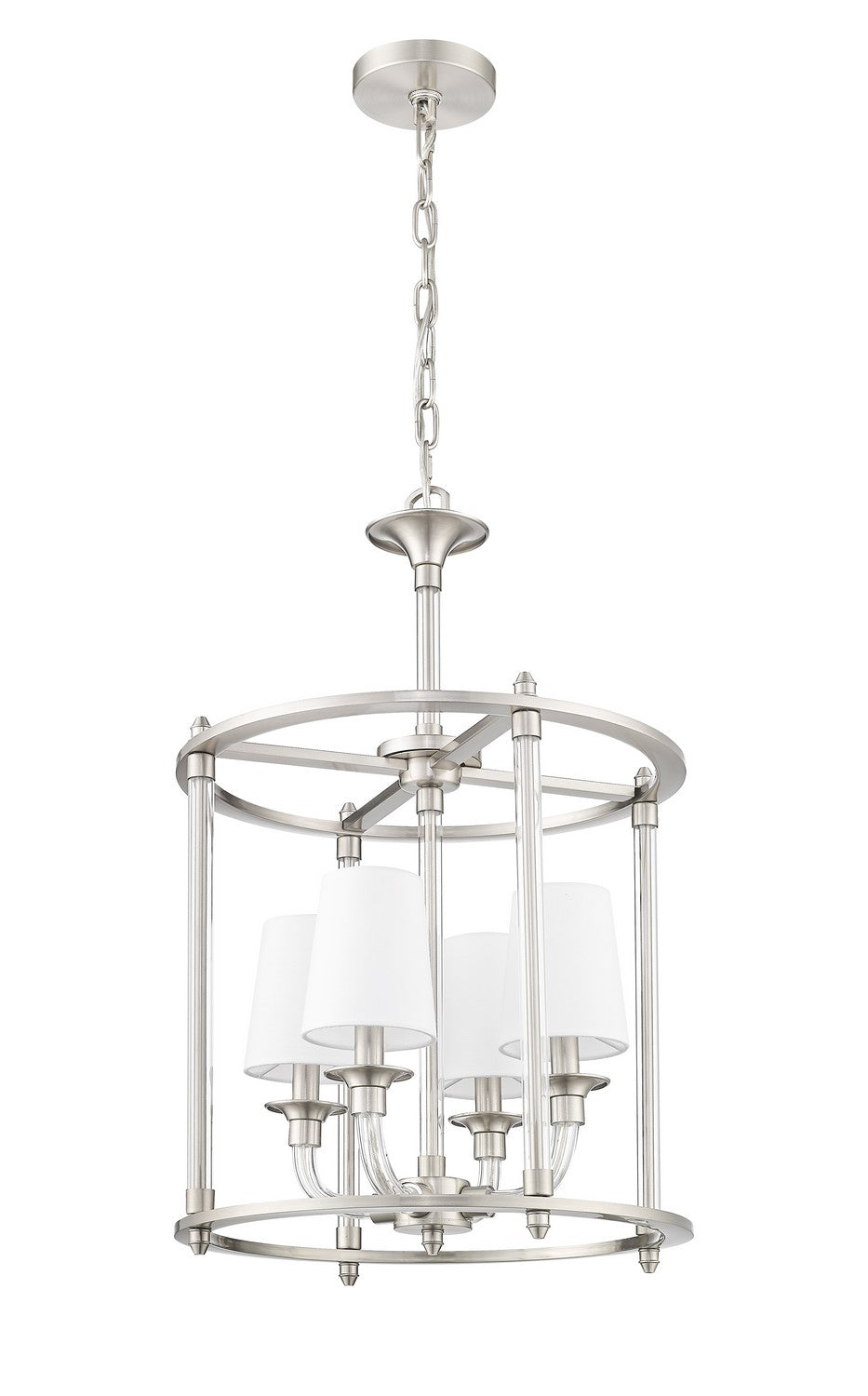 Z-Lite - 1950-4C-BN - Four Light Chandelier - Katerina - Brushed Nickel