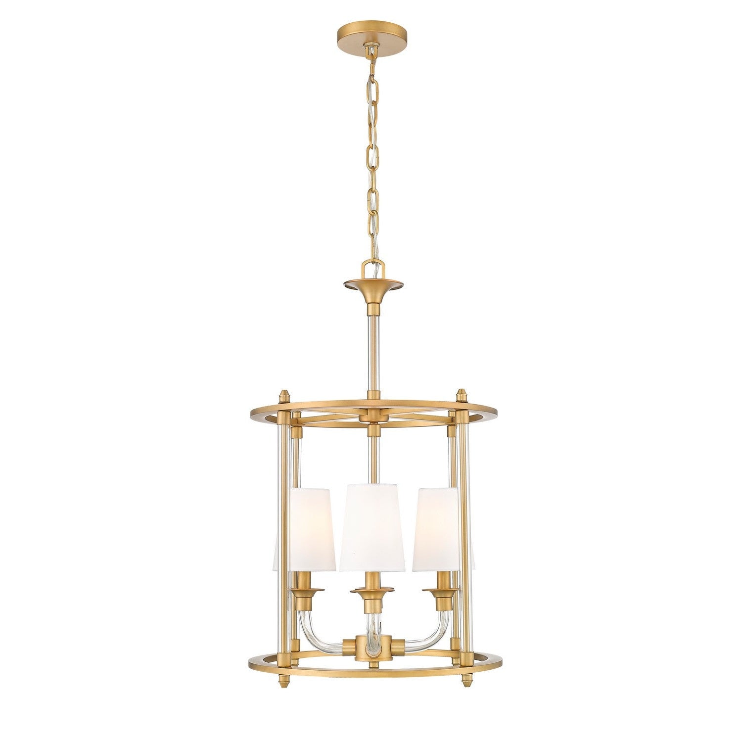 Z-Lite - 1950-4C-RB - Four Light Chandelier - Katerina - Rubbed Brass