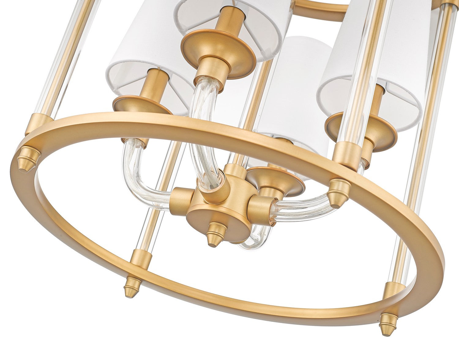 Z-Lite - 1950-4C-RB - Four Light Chandelier - Katerina - Rubbed Brass