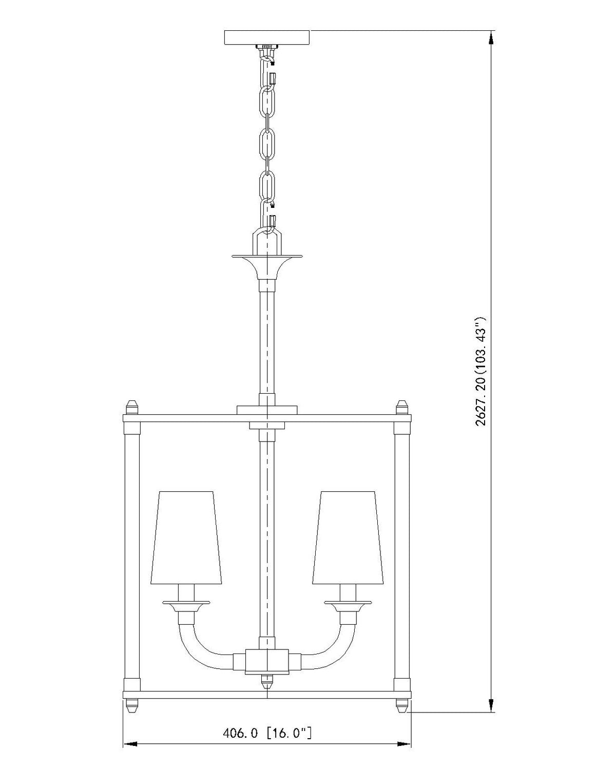 Z-Lite - 1950-4C-RB - Four Light Chandelier - Katerina - Rubbed Brass