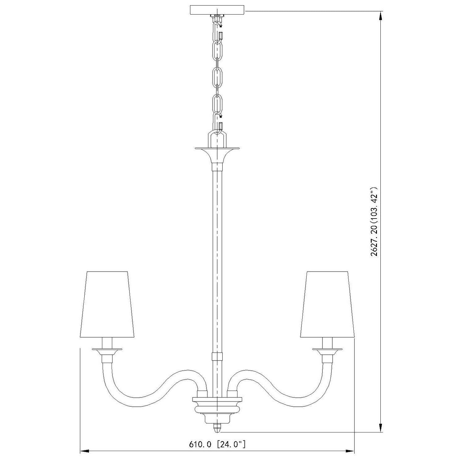 Z-Lite - 1950-5BN - Five Light Chandelier - Katerina - Brushed Nickel