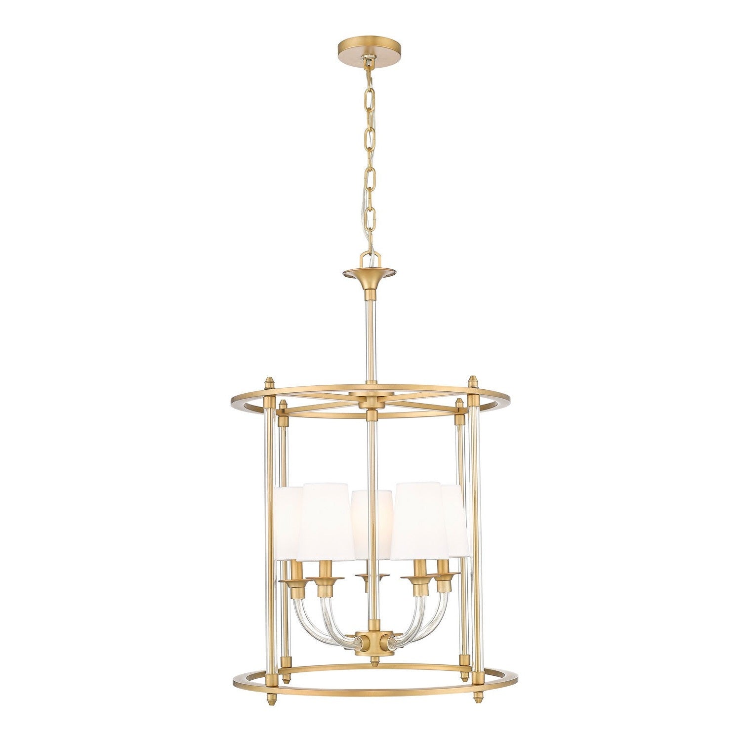 Z-Lite - 1950-5C-RB - Five Light Chandelier - Katerina - Rubbed Brass