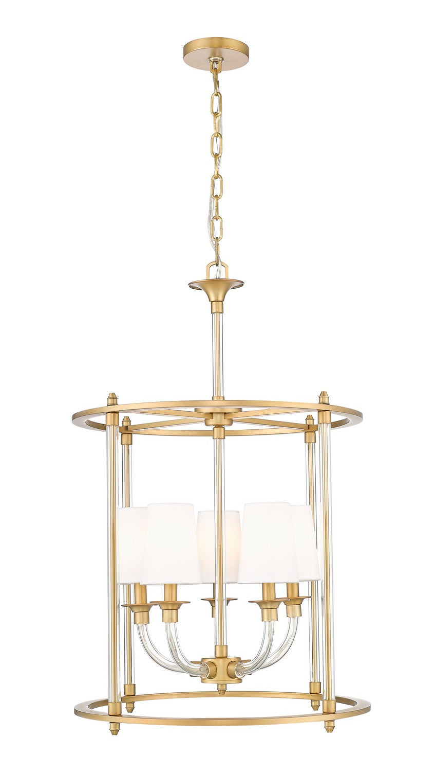 Z-Lite - 1950-5C-RB - Five Light Chandelier - Katerina - Rubbed Brass