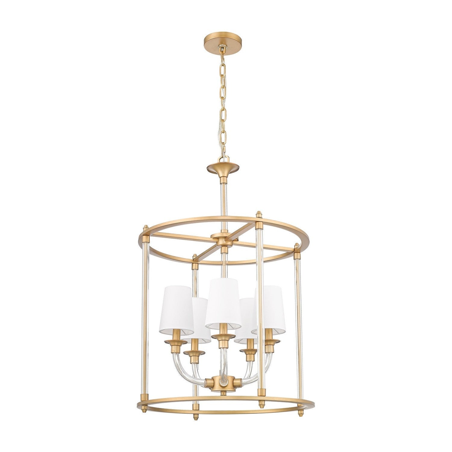 Z-Lite - 1950-5C-RB - Five Light Chandelier - Katerina - Rubbed Brass
