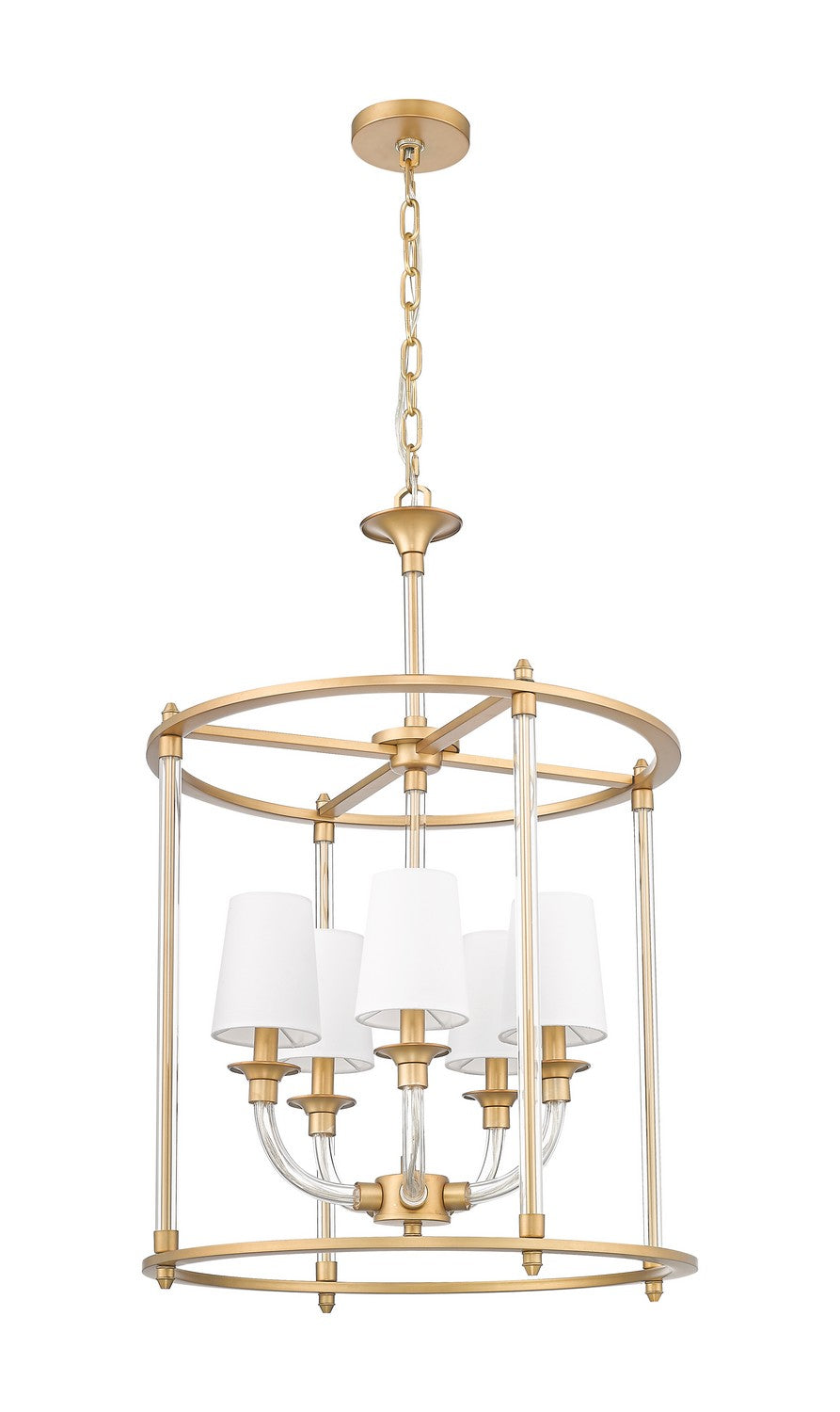 Z-Lite - 1950-5C-RB - Five Light Chandelier - Katerina - Rubbed Brass