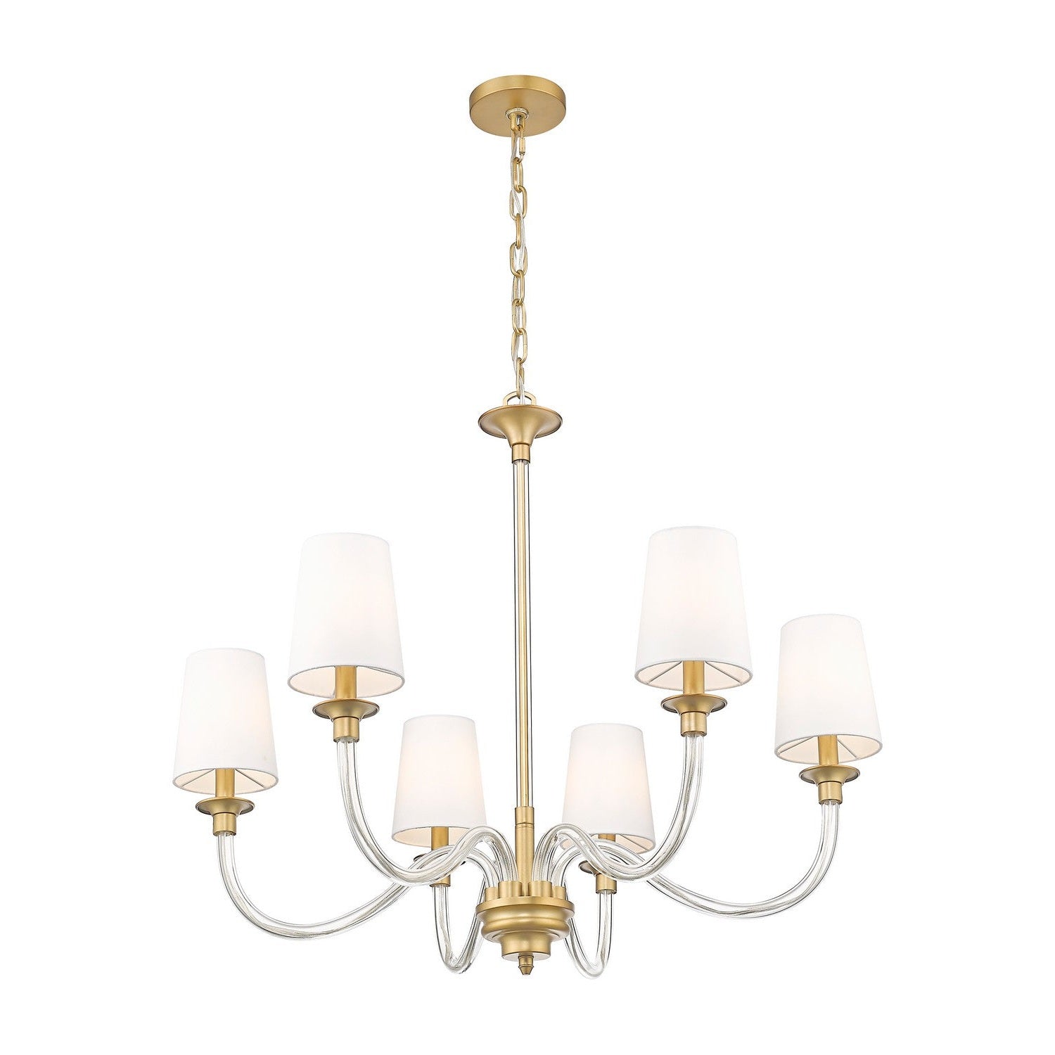 Z-Lite - 1950-6RB - Six Light Chandelier - Katerina - Rubbed Brass