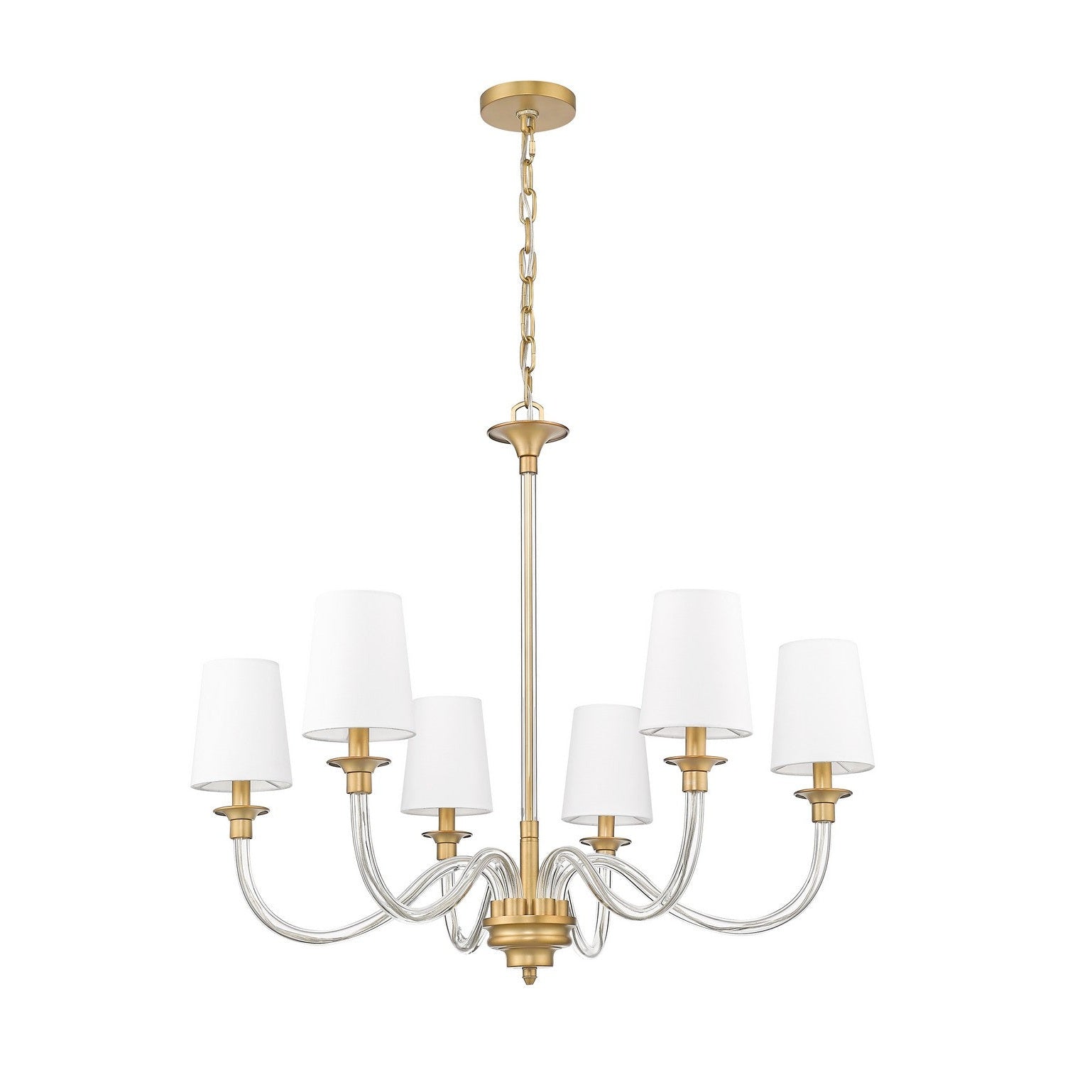 Z-Lite - 1950-6RB - Six Light Chandelier - Katerina - Rubbed Brass