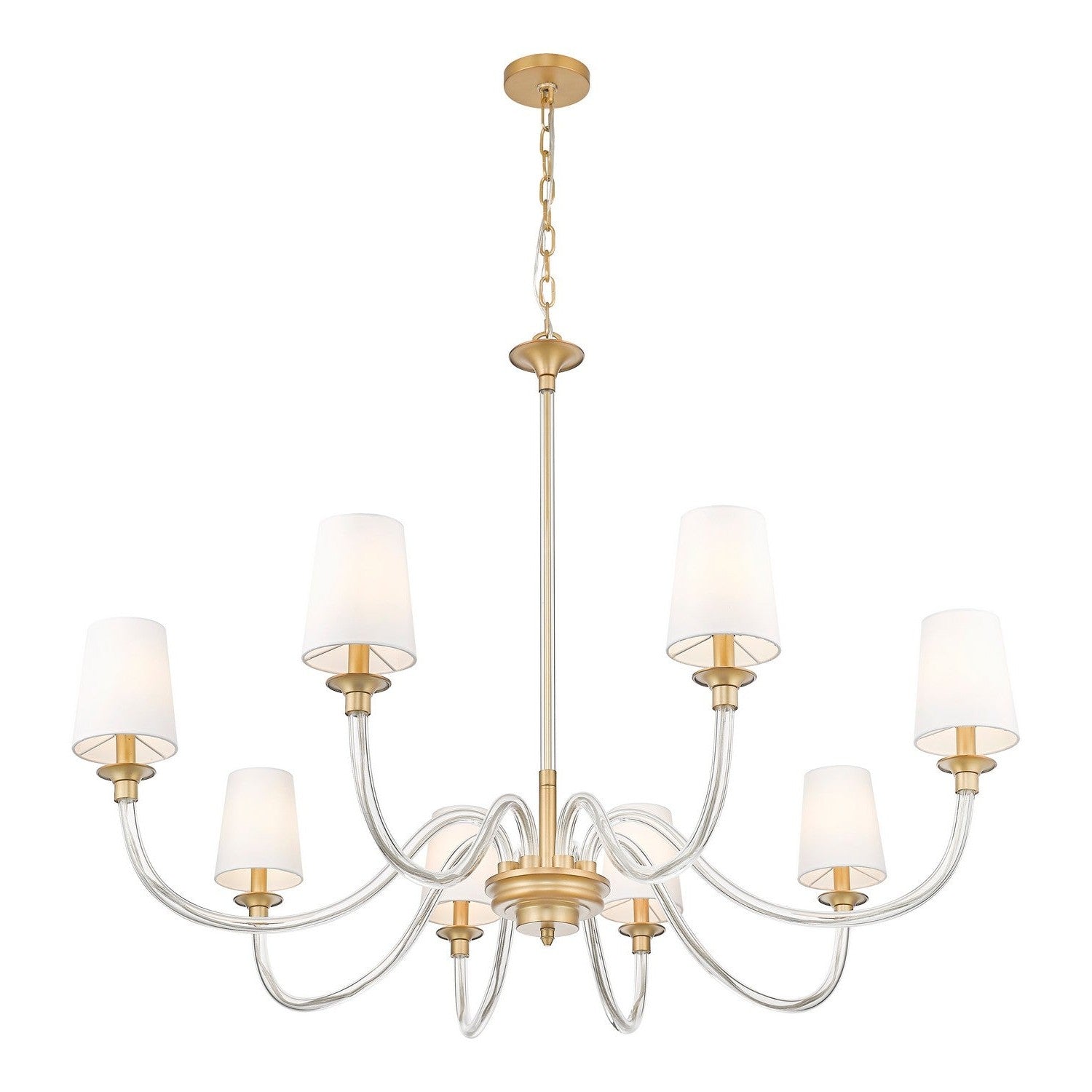 Z-Lite - 1950-8RB - Eight Light Chandelier - Katerina - Rubbed Brass