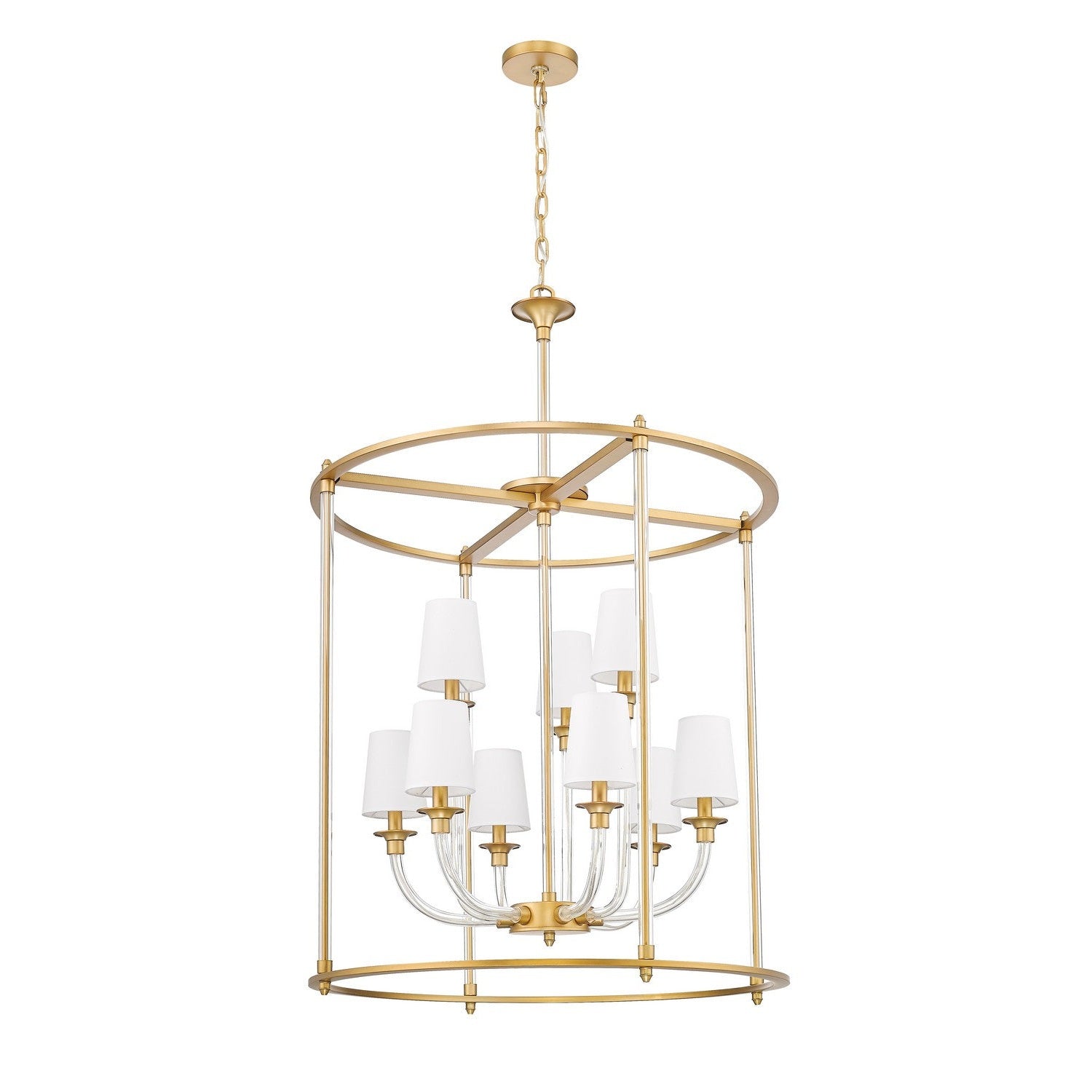 Z-Lite - 1950-9C-RB - Nine Light Chandelier - Katerina - Rubbed Brass