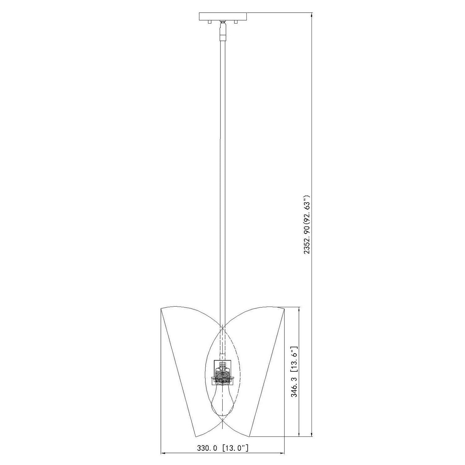 Z-Lite - 1951P11-MB - One Light Pendant - Salone - Matte Black