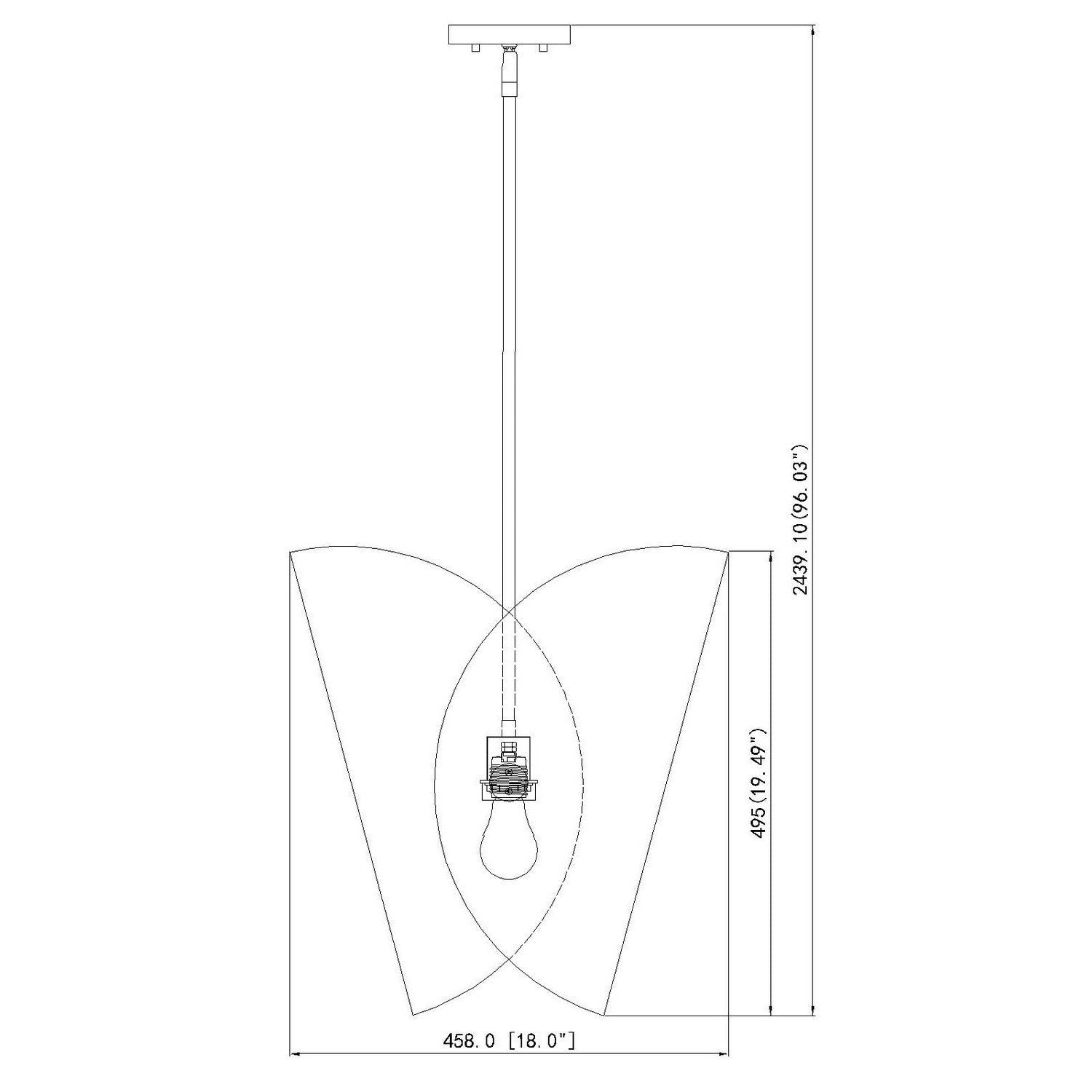 Z-Lite - 1951P18-MB - One Light Pendant - Salone - Matte Black