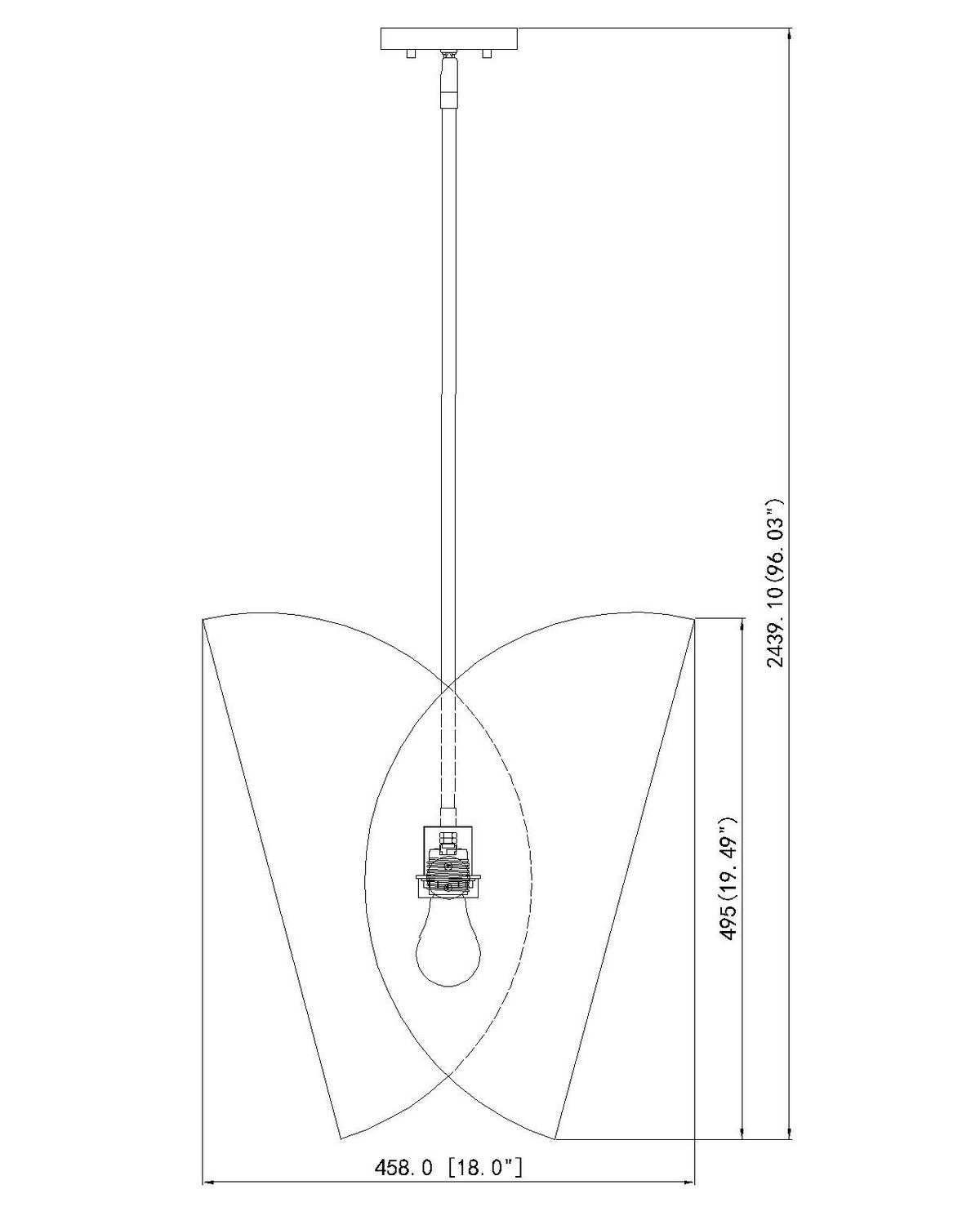 Z-Lite - 1951P18-MB - One Light Pendant - Salone - Matte Black