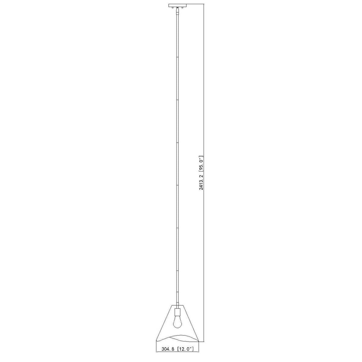 Z-Lite - 1952P12-MB - One Light Pendant - Aria - Matte Black