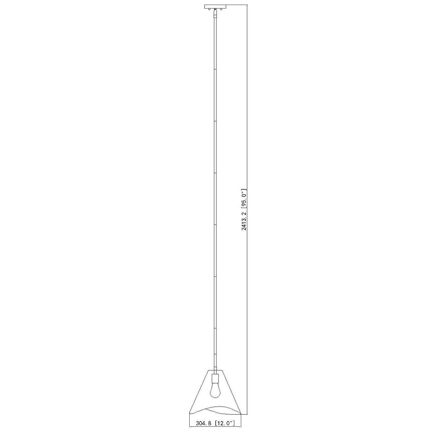 Z-Lite - 1952P12-MGLD - One Light Pendant - Aria - Modern Gold