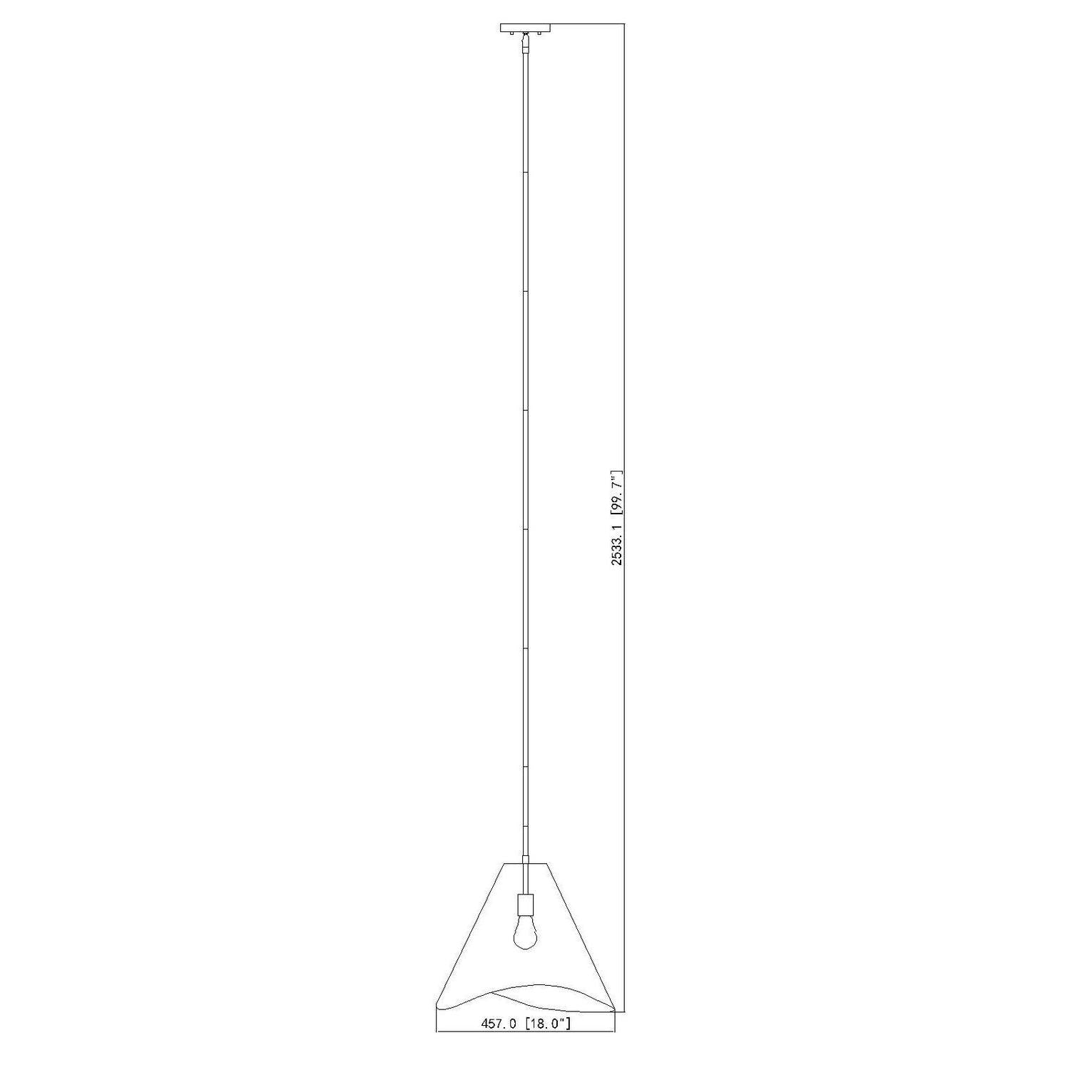 Z-Lite - 1952P18-MB - One Light Pendant - Aria - Matte Black