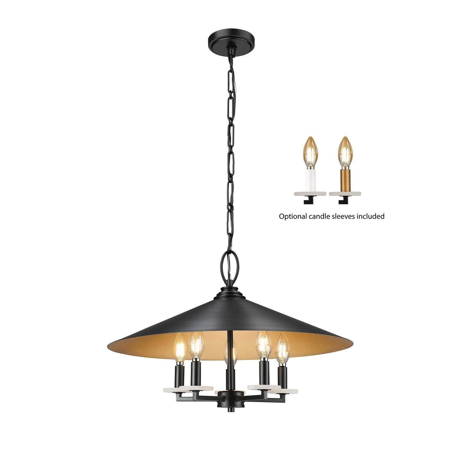 Z-Lite - 1953-22MB - Five Light Pendant - Rialto - Matte Black