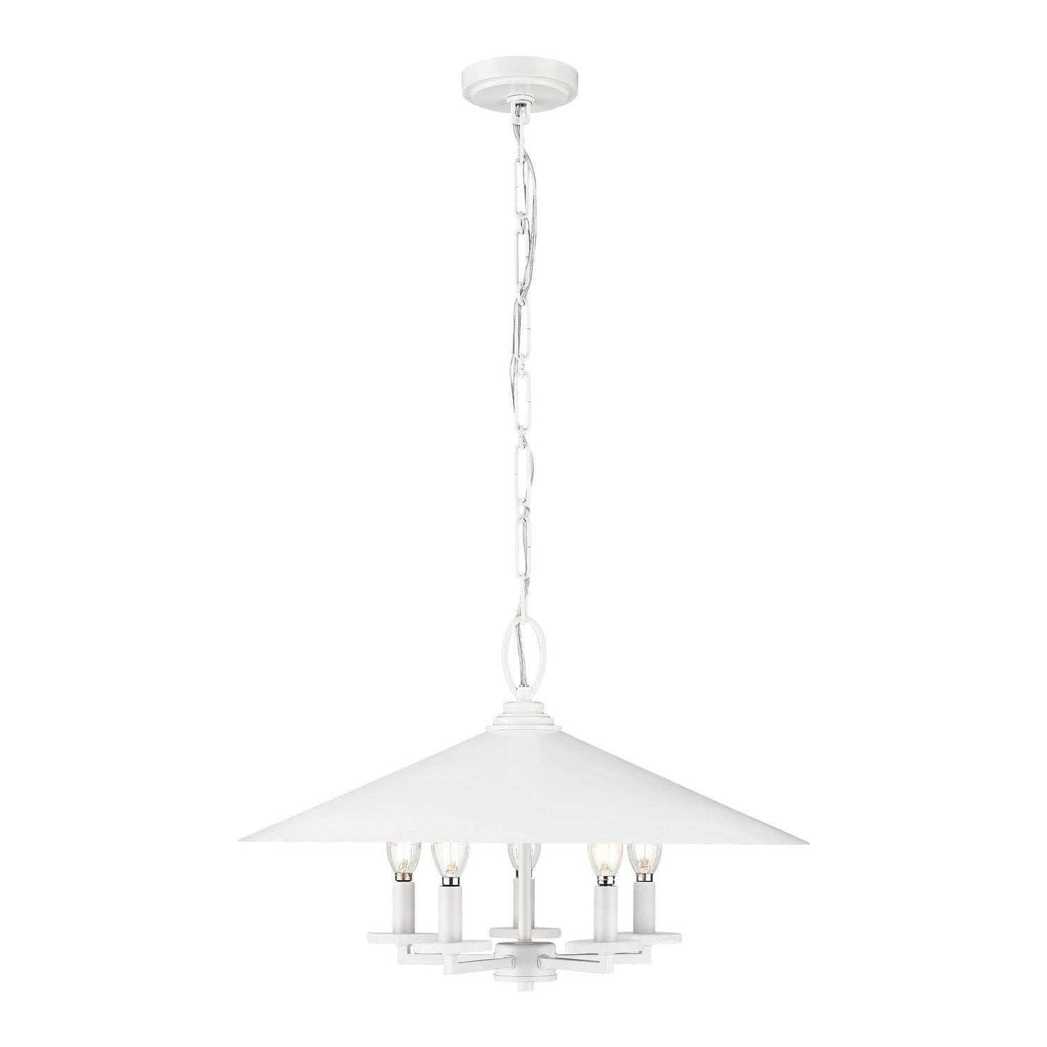 Z-Lite - 1953-22MW - Five Light Pendant - Rialto - Matte White