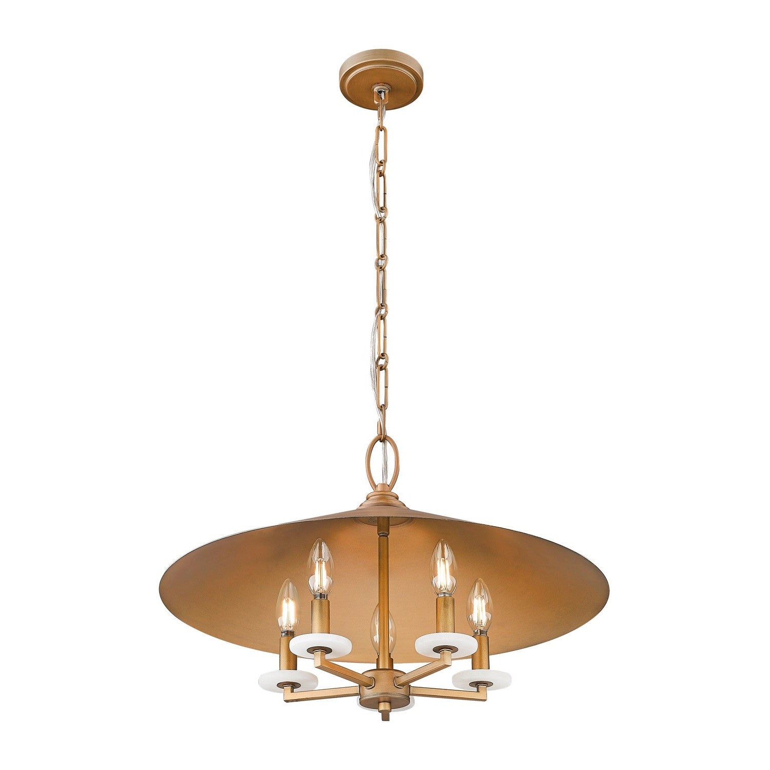 Z-Lite - 1953-22SGD - Five Light Pendant - Rialto - Signature Gold