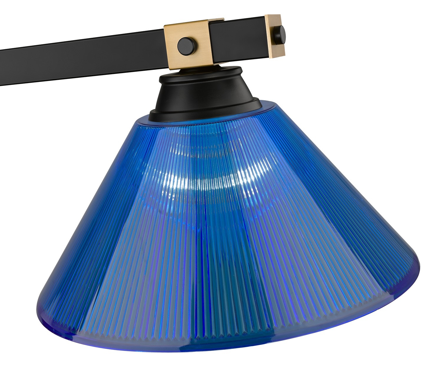 Z-Lite - 1955-3MB-RB-ARDB - Three Light Billiard - Bronte - Matte Black + Rubbed Brass