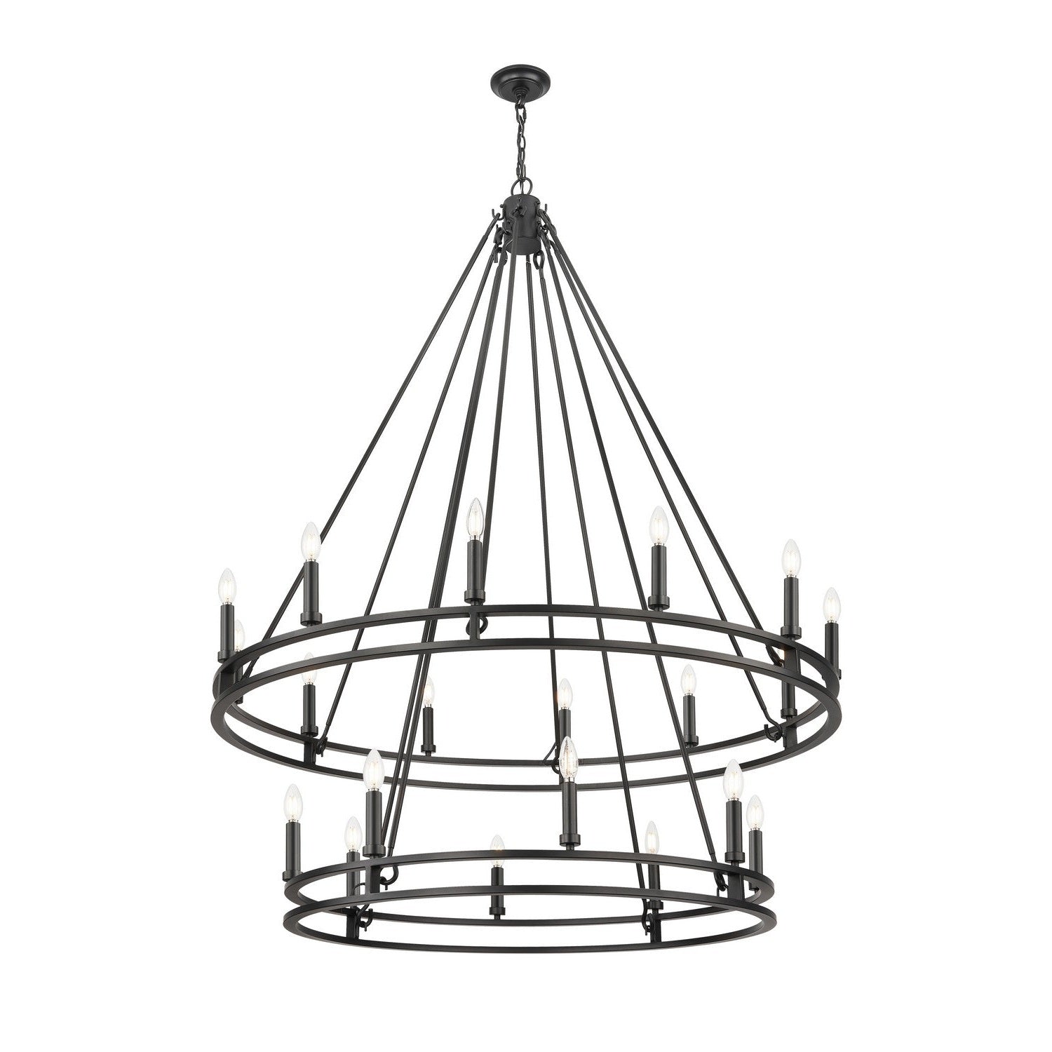 Z-Lite - 4005-20MB - 20 Light Chandelier - Dennison - Matte Black