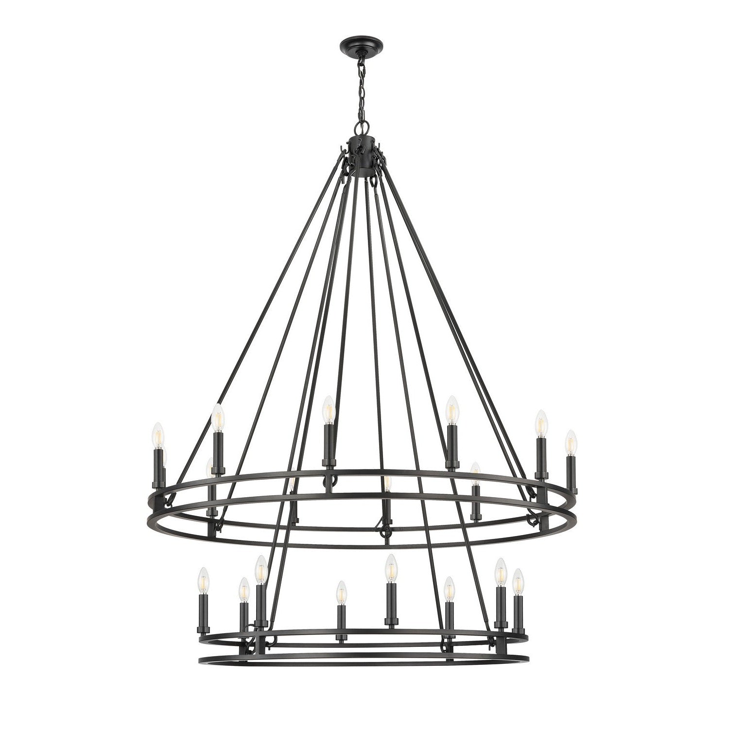 Z-Lite - 4005-20MB - 20 Light Chandelier - Dennison - Matte Black