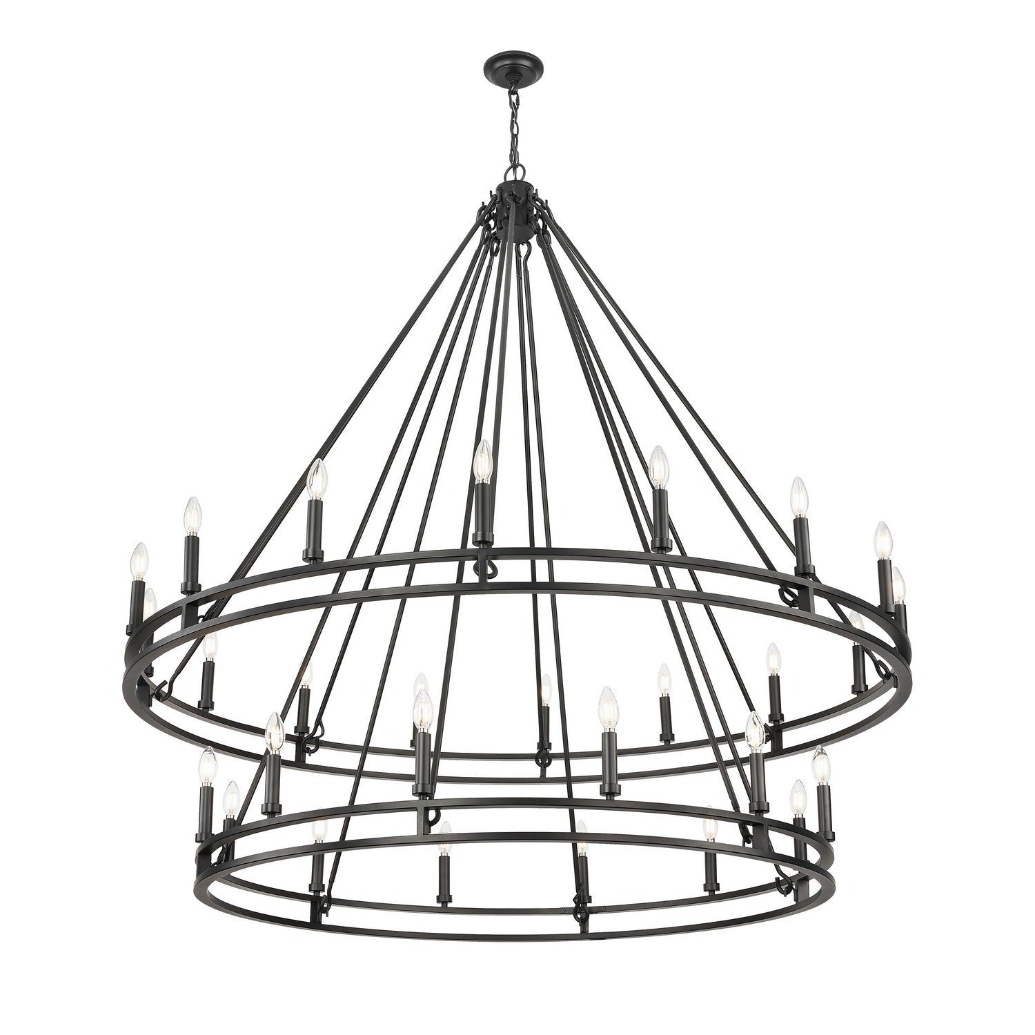 Z-Lite - 4005-28MB - 28 Light Chandelier - Dennison - Matte Black