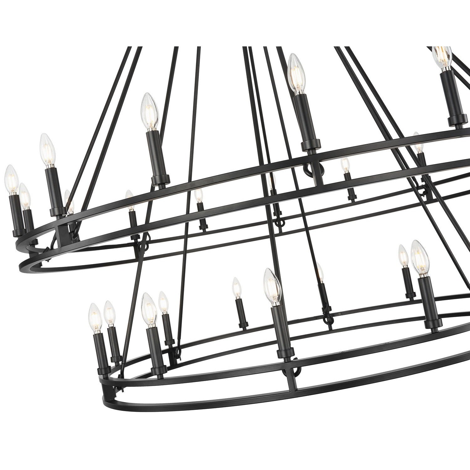 Z-Lite - 4005-28MB - 28 Light Chandelier - Dennison - Matte Black