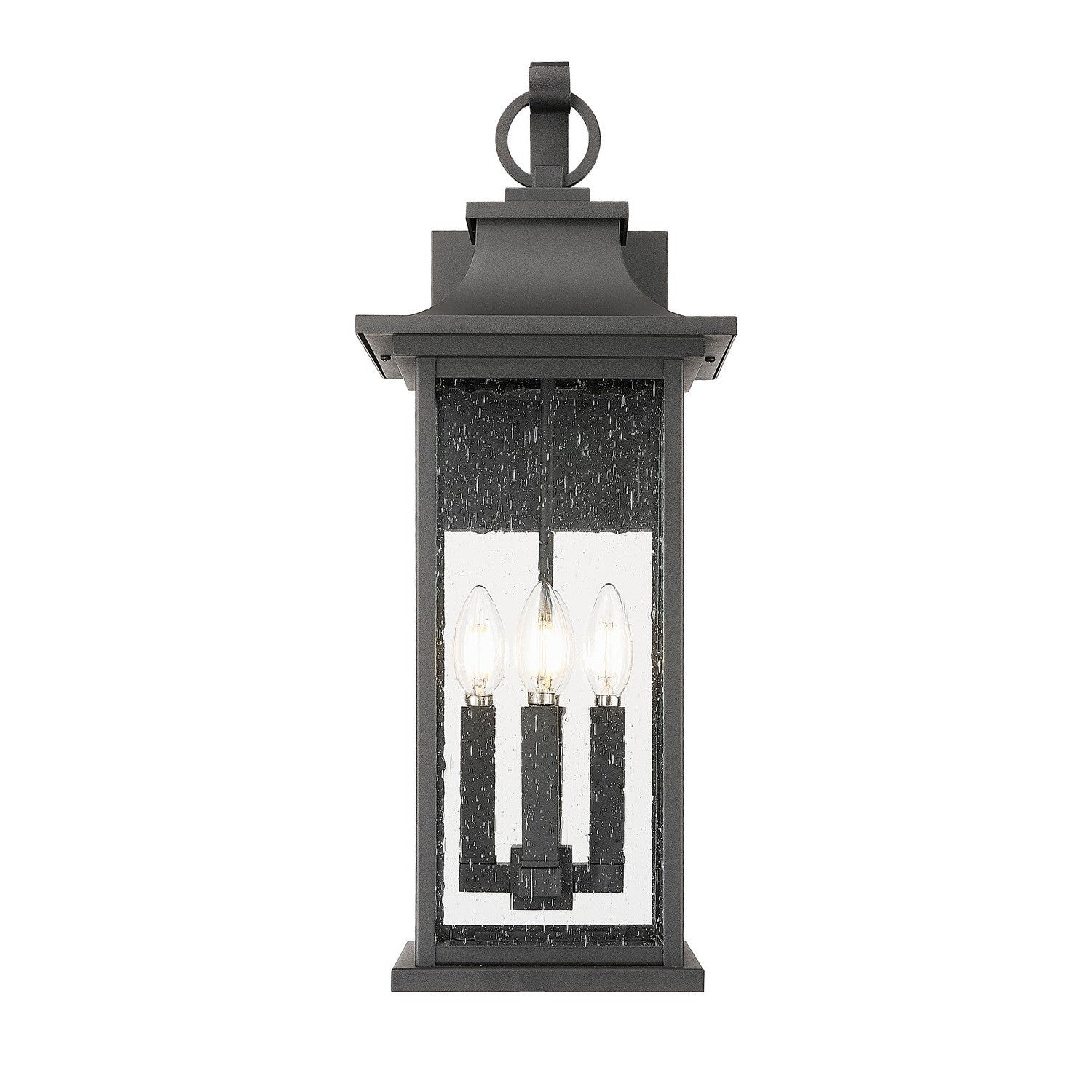 Z-Lite - 5017B-BK - Four Light Outdoor Wall Light - Tiberius - Black
