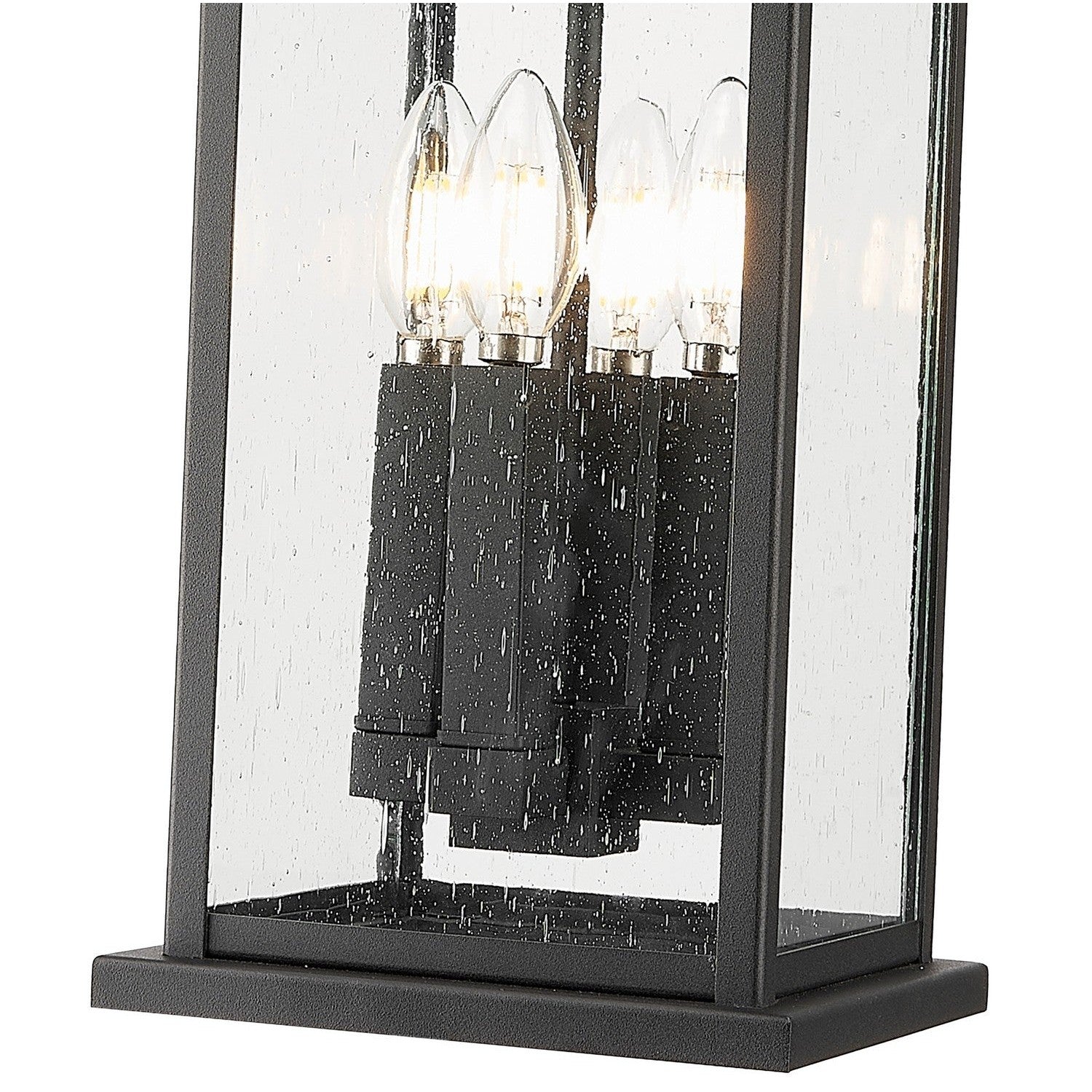 Z-Lite - 5017CHB-BK - Four Light Outdoor Chain Mount Ceiling Fixture - Tiberius - Black
