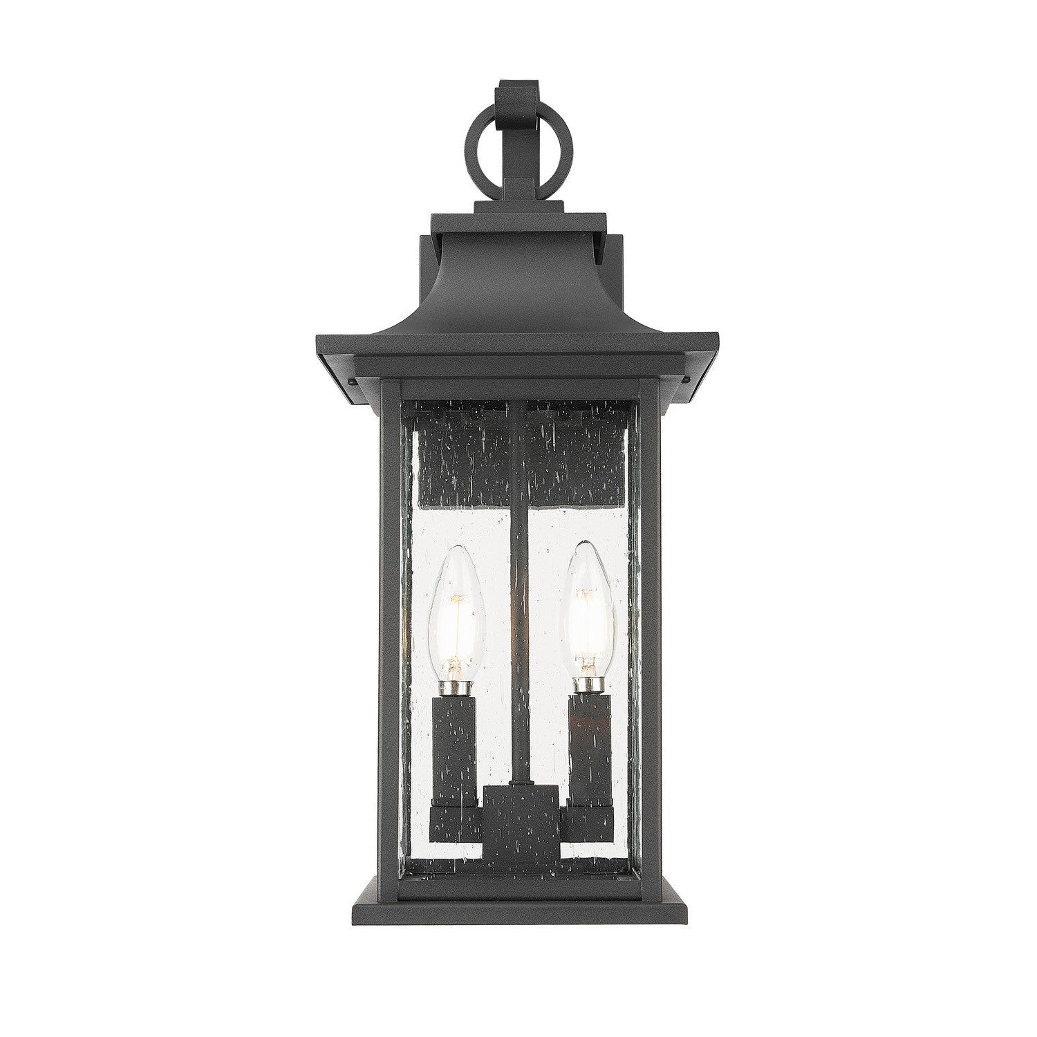 Z-Lite - 5017M-BK - Two Light Outdoor Wall Sconce - Tiberius - Black