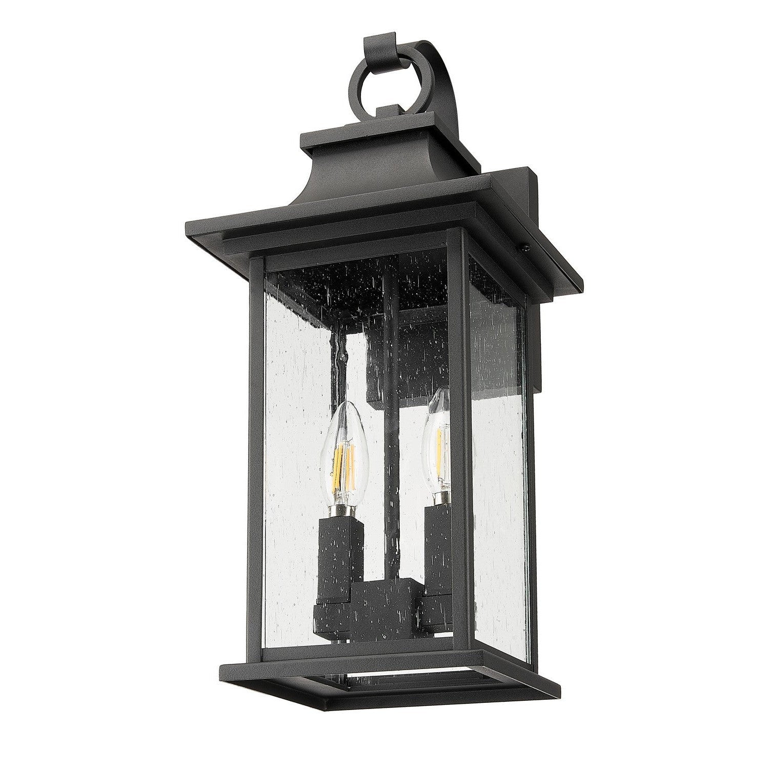 Z-Lite - 5017M-BK - Two Light Outdoor Wall Sconce - Tiberius - Black
