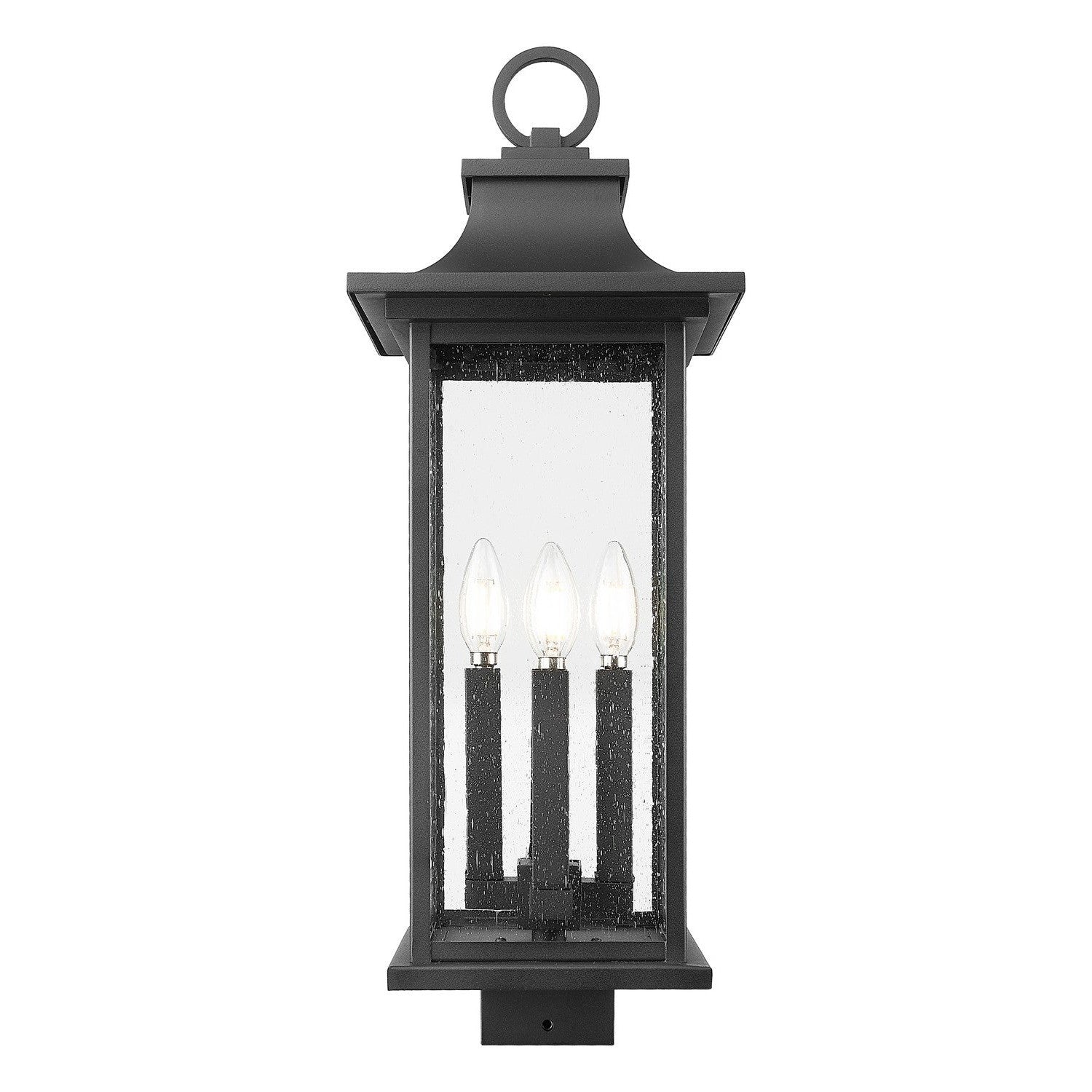 Z-Lite - 5017PHBS-BK - Four Light Outdoor Post Mount Fixture - Tiberius - Black