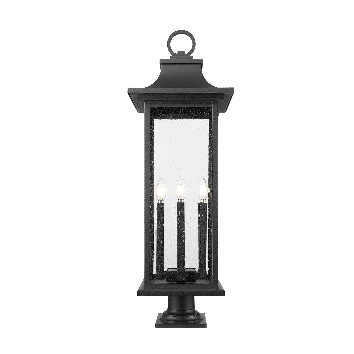 Z-Lite - 5017PHXLR-533PM-BK - Six Light Outdoor Pier Mounted Fixture - Tiberius - Black