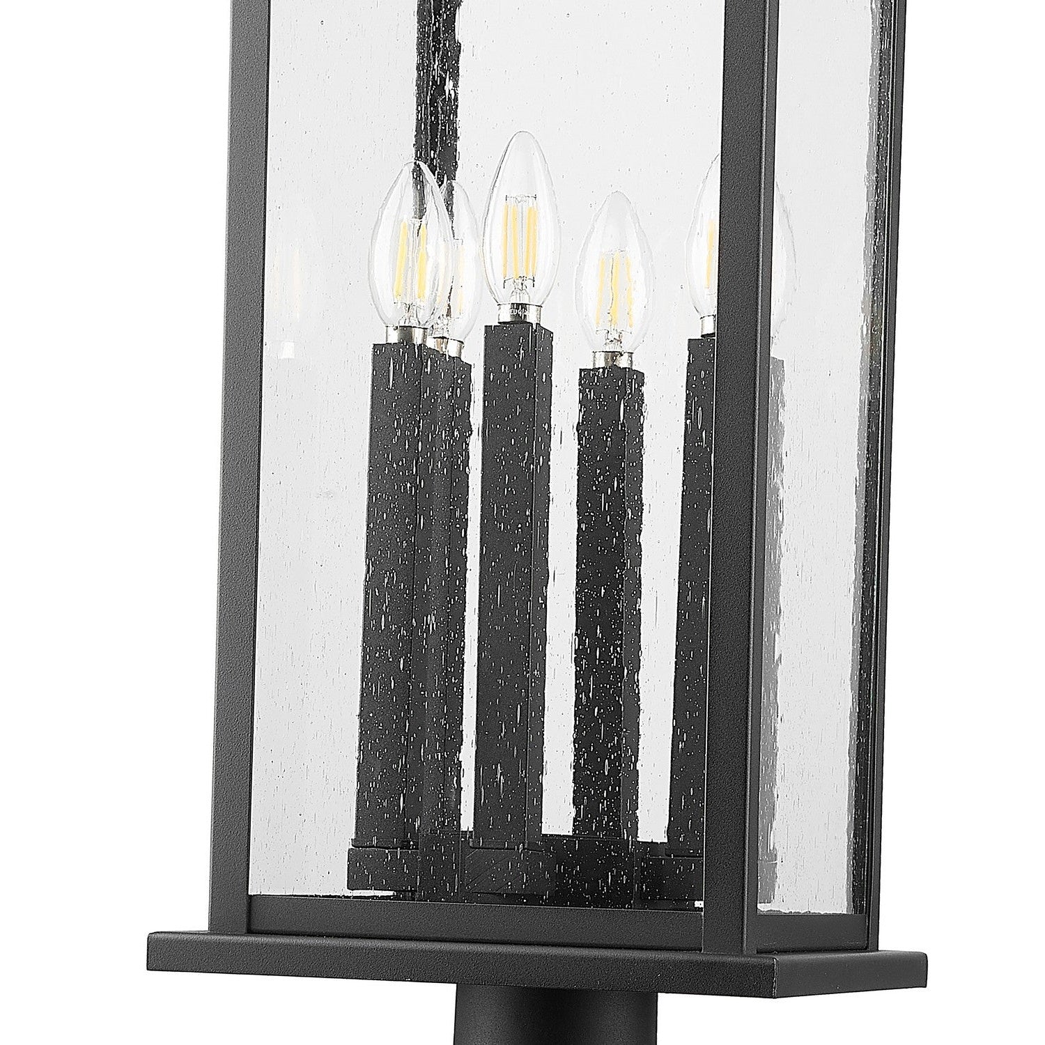 Z-Lite - 5017PHXLR-533PM-BK - Six Light Outdoor Pier Mounted Fixture - Tiberius - Black