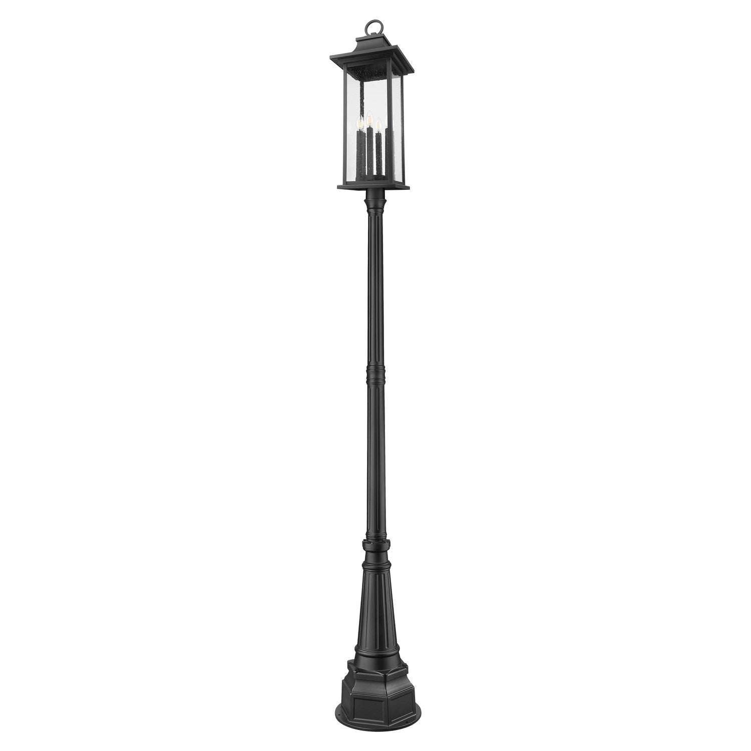 Z-Lite - 5017PHXLR-564P-BK - Six Light Outdoor Post Mounted Fixture - Tiberius - Black