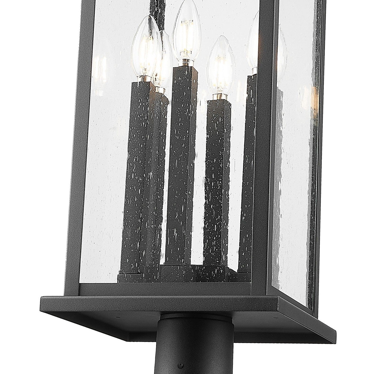 Z-Lite - 5017PHXLR-564P-BK - Six Light Outdoor Post Mounted Fixture - Tiberius - Black