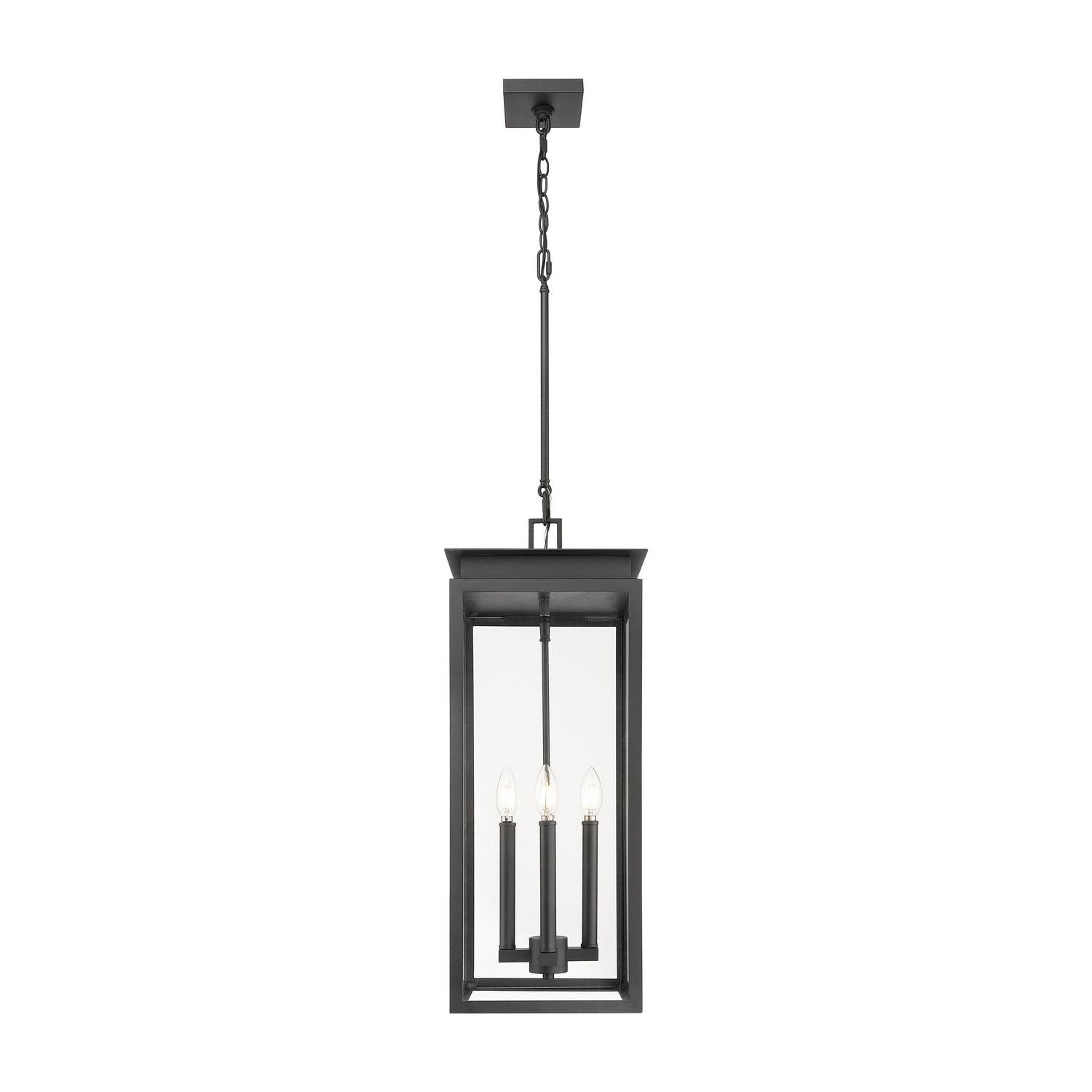 Z-Lite - 5018CHB-BK - Four Light Outdoor Chain Mount Ceiling Fixture - Nova - Black