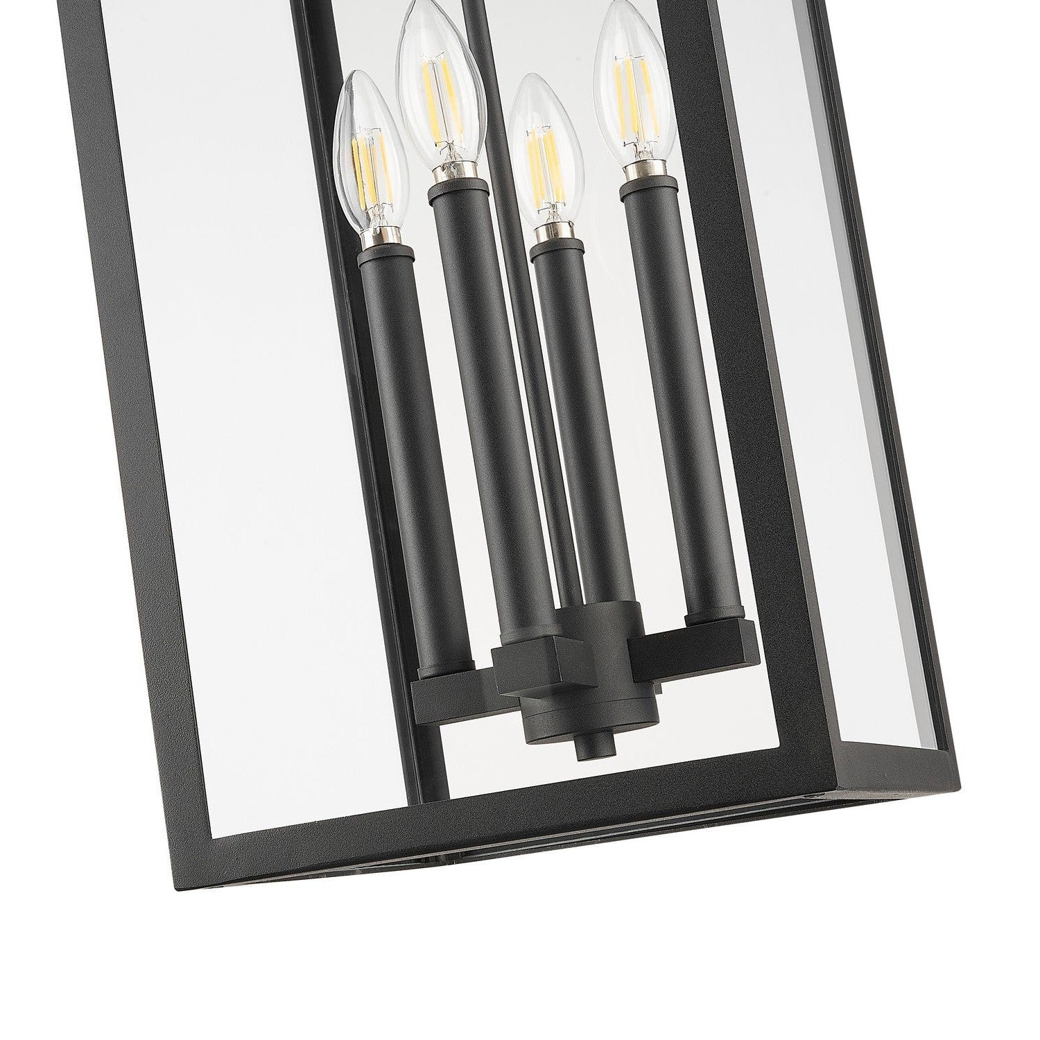 Z-Lite - 5018CHB-BK - Four Light Outdoor Chain Mount Ceiling Fixture - Nova - Black
