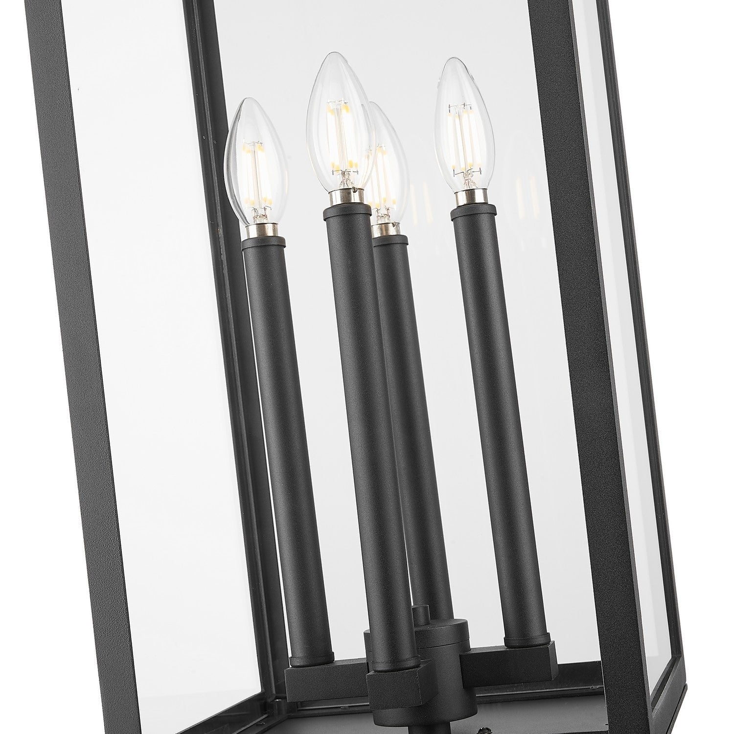 Z-Lite - 5018PHBR-533PM-BK - Four Light Outdoor Pier Mounted Fixture - Nova - Black