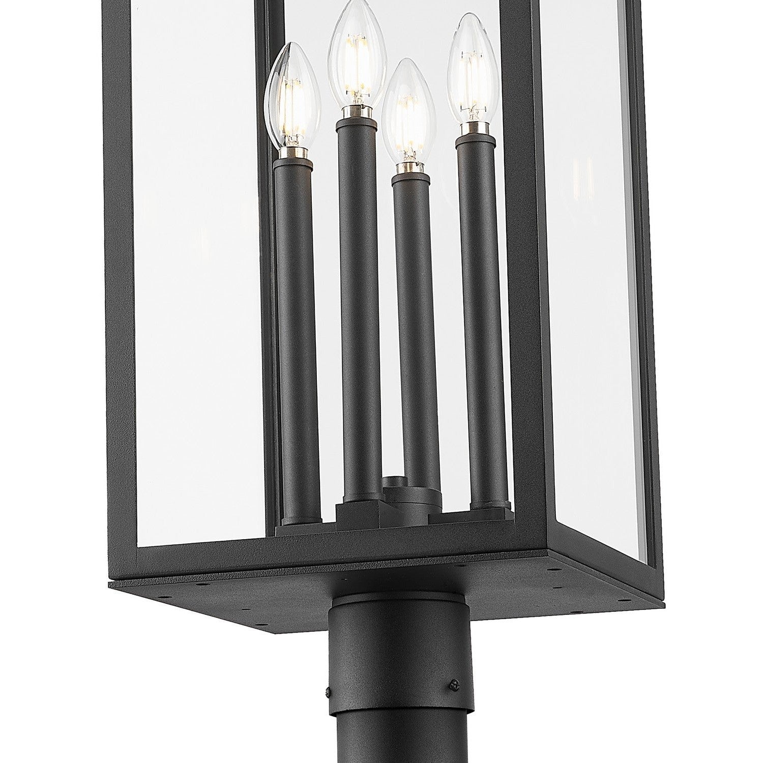 Z-Lite - 5018PHBR-564P-BK - Four Light Outdoor Post Mounted Fixture - Nova - Black