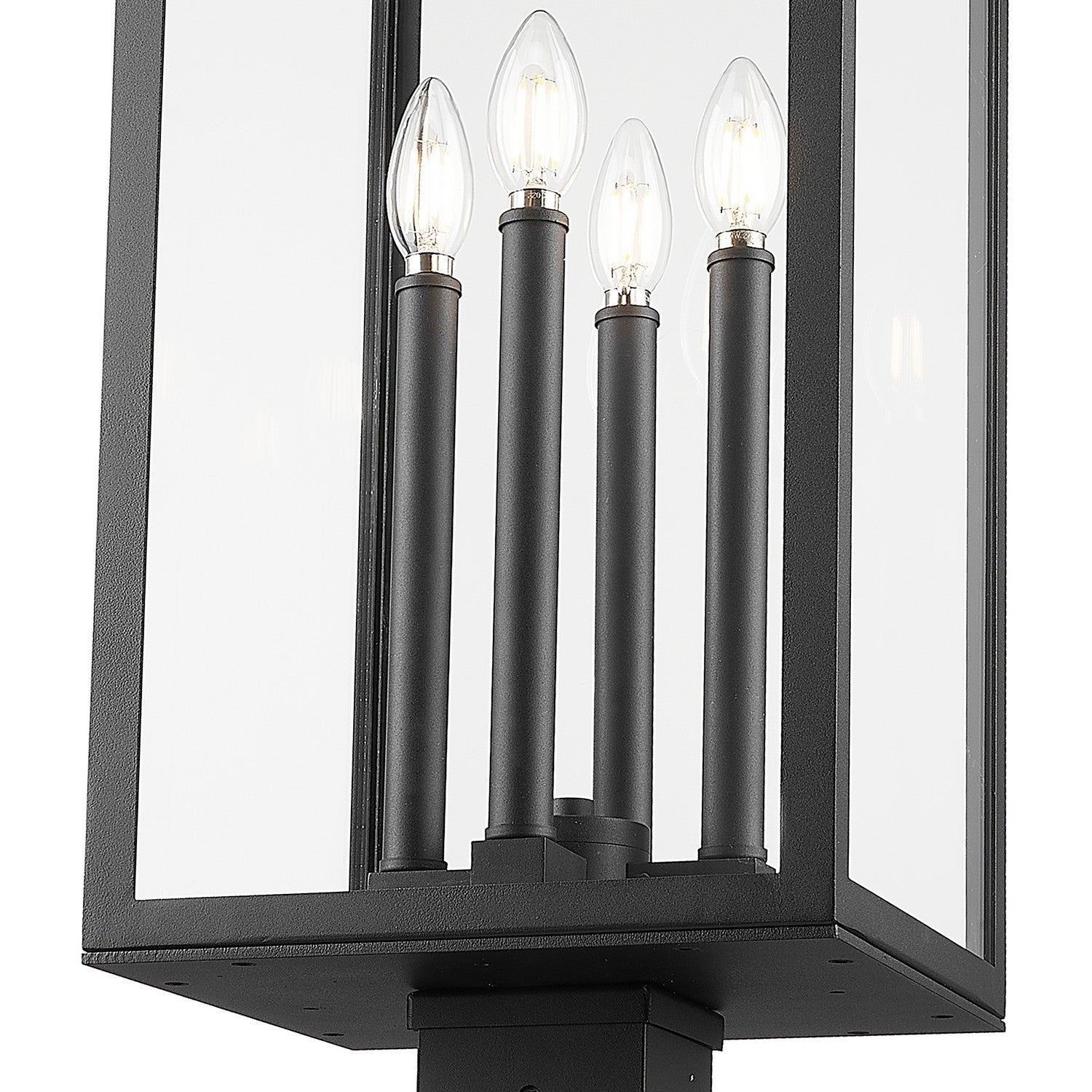 Z-Lite - 5018PHBS-536P-BK - Four Light Outdoor Post Mounted Fixture - Nova - Black