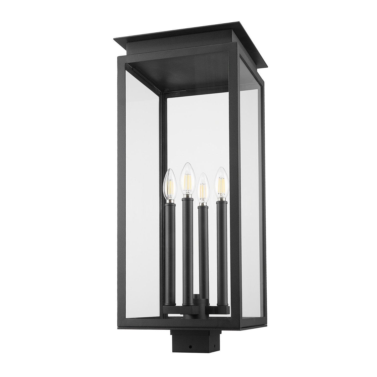 Z-Lite - 5018PHBS-BK - Four Light Outdoor Post Mount Fixture - Nova - Black