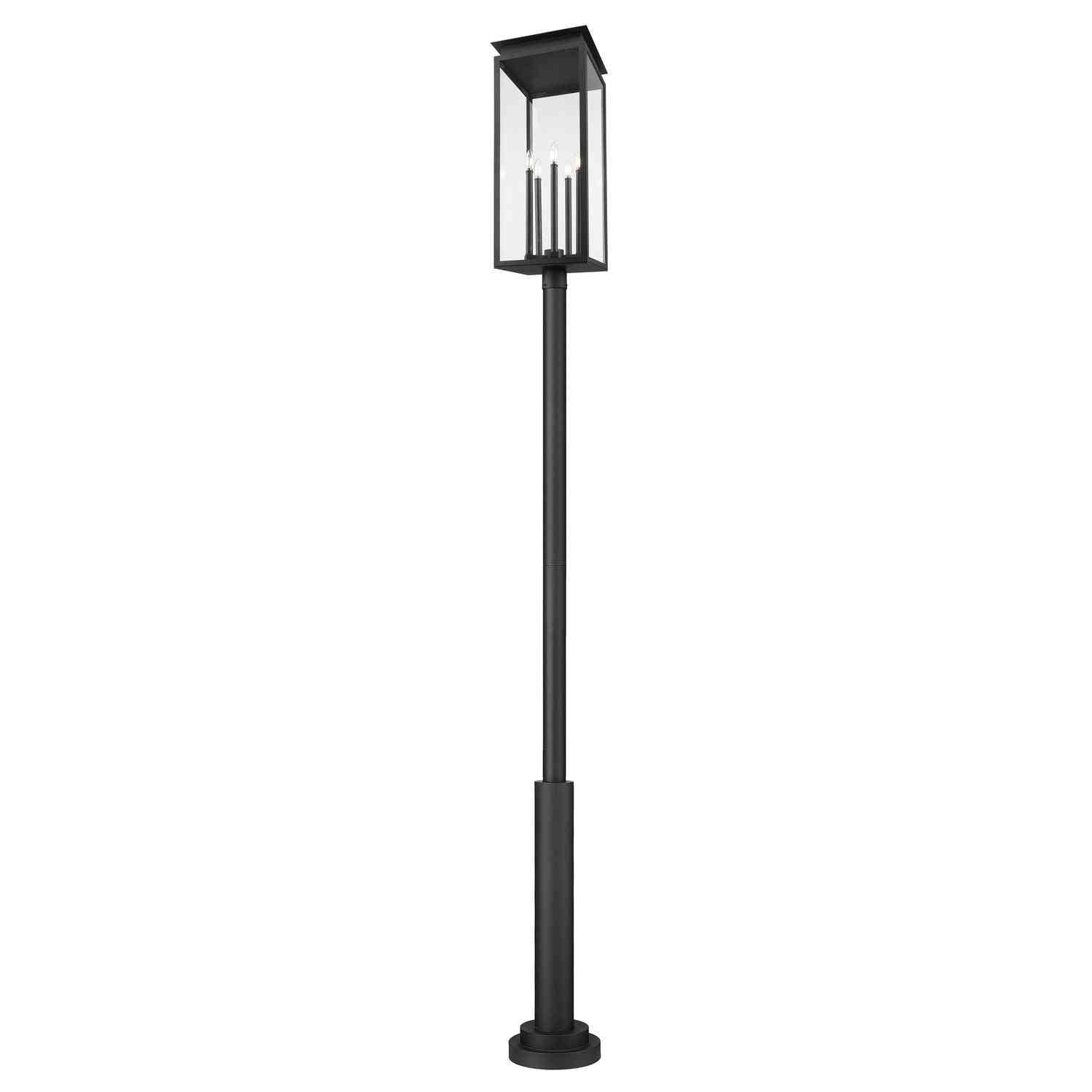 Z-Lite - 5018PHXLR-5010P-BK - Five Light Outdoor Post Mounted Fixture - Nova - Black