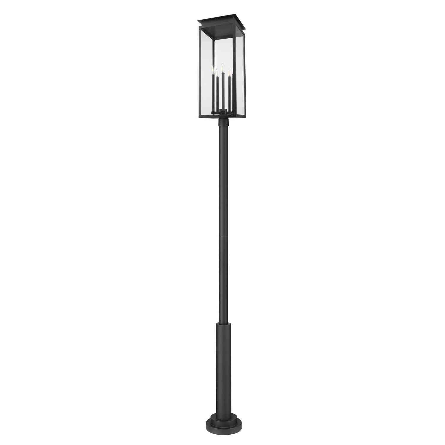 Z-Lite - 5018PHXLR-5010P-BK - Five Light Outdoor Post Mounted Fixture - Nova - Black